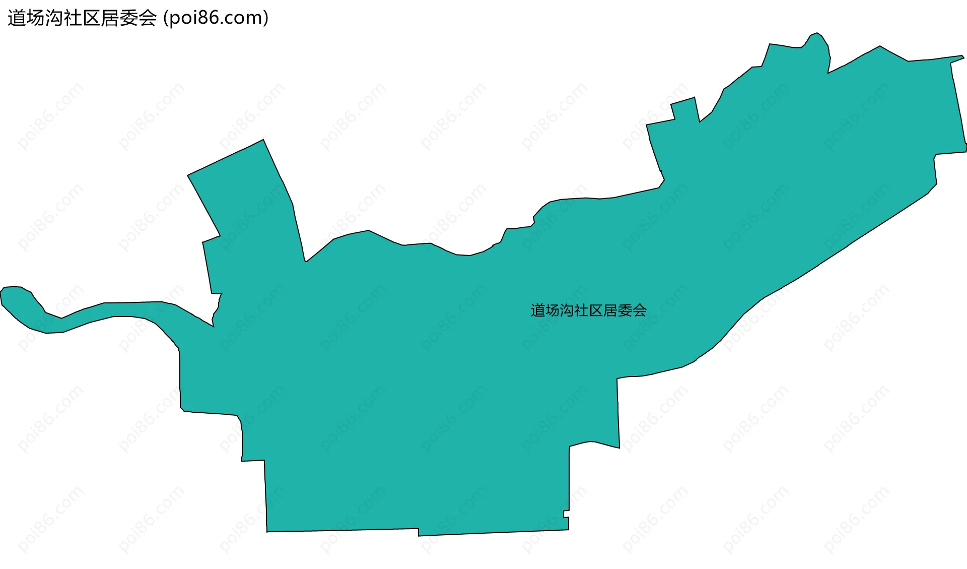 道场沟社区居委会边界地图