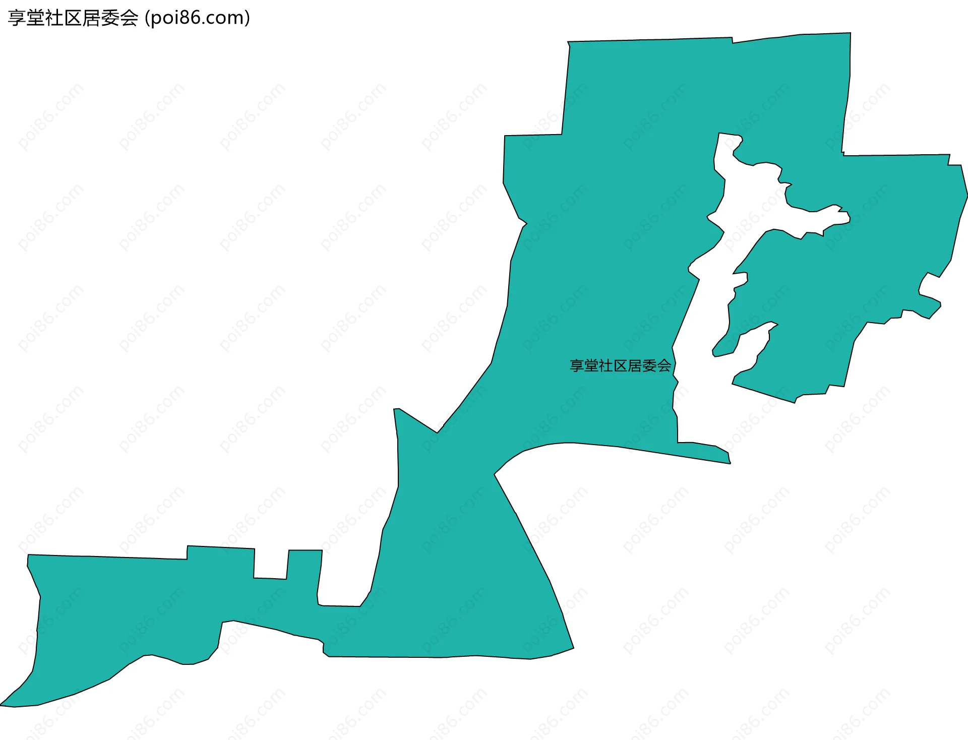 享堂社区居委会边界地图