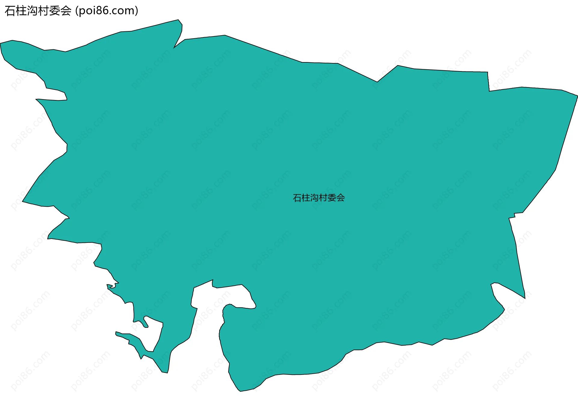 石柱沟村委会边界地图