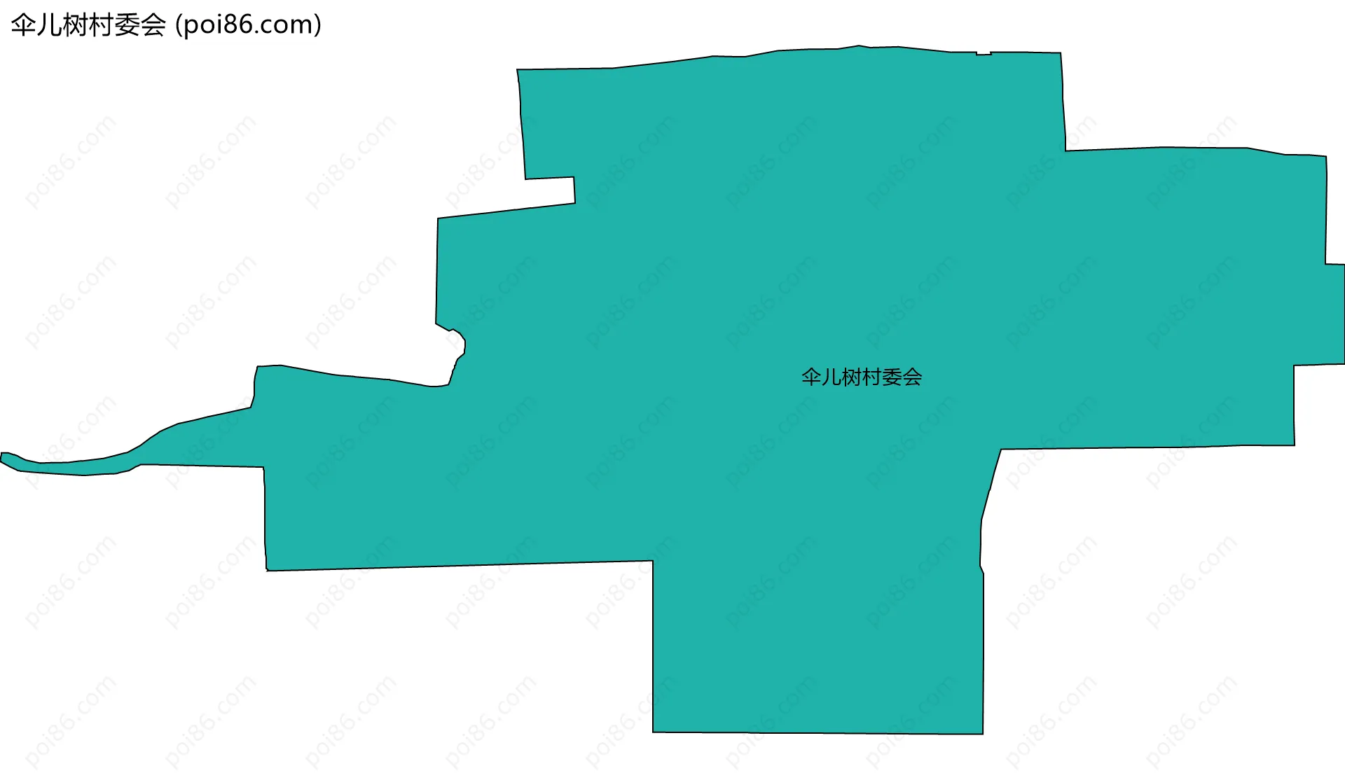伞儿树村委会边界地图