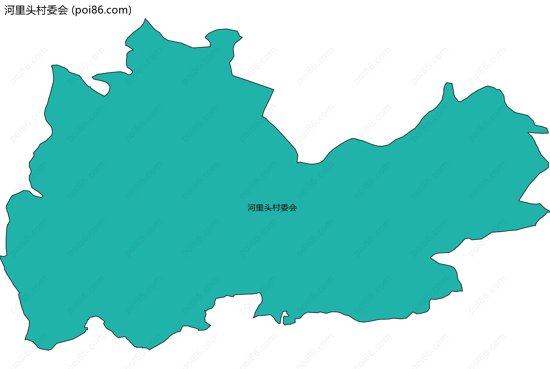 河里头村委会边界地图