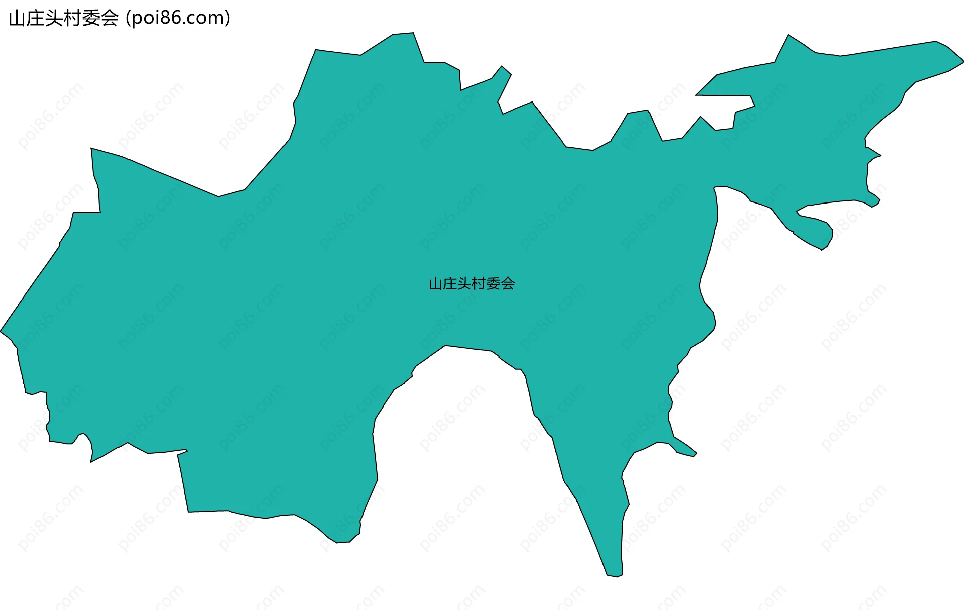 山庄头村委会边界地图