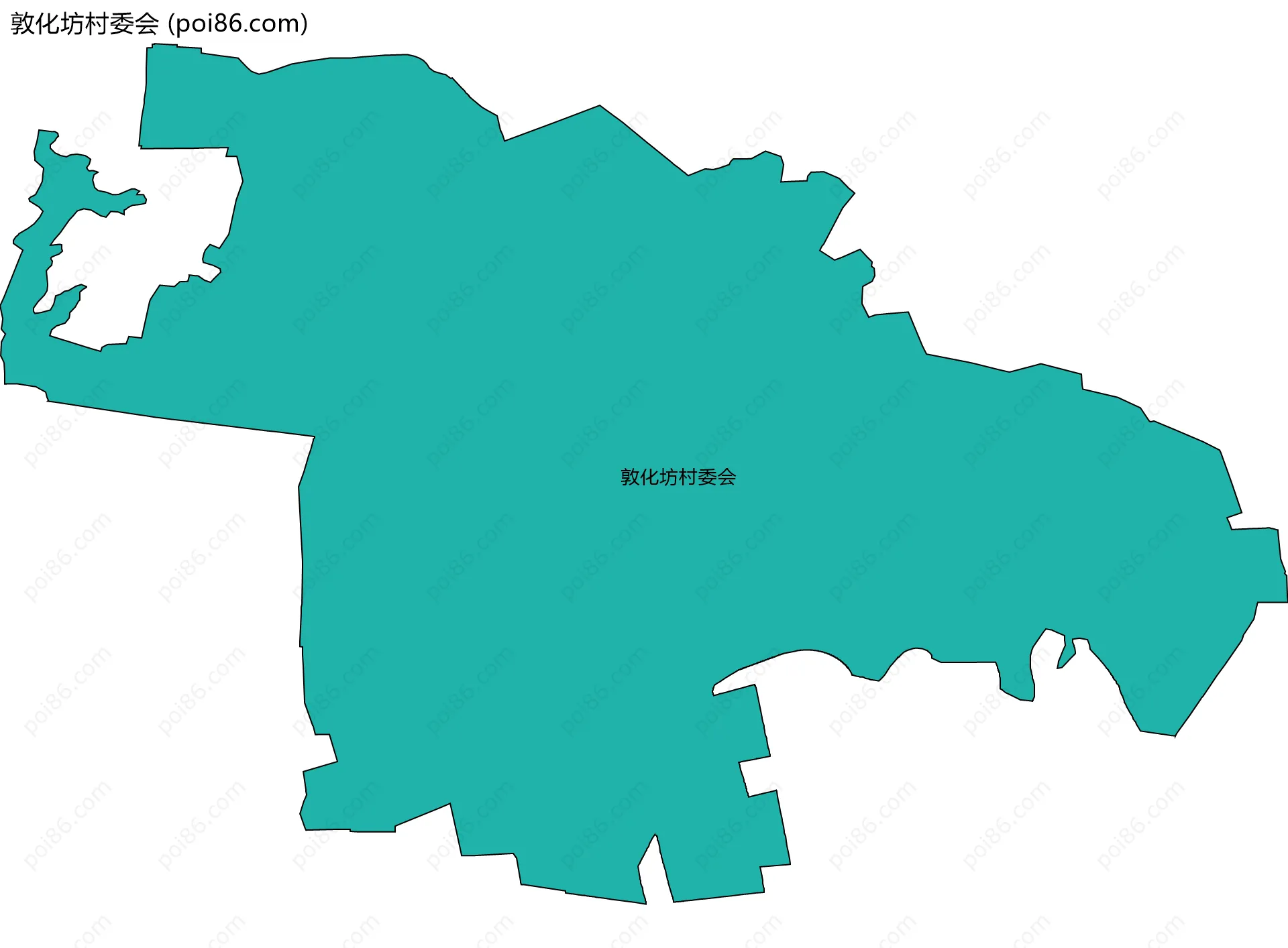 敦化坊村委会边界地图