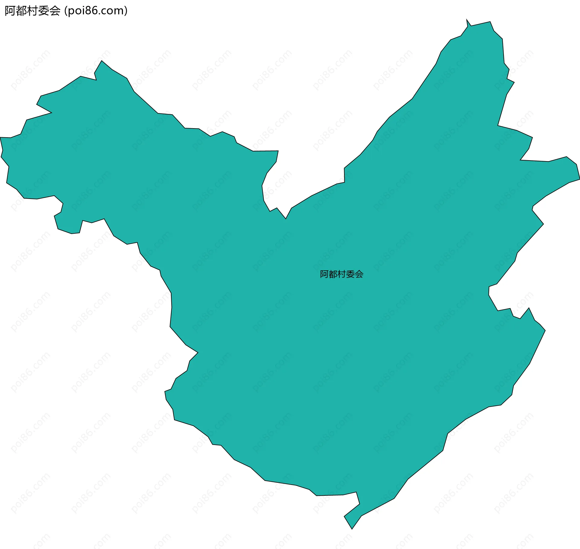 阿都村委会边界地图
