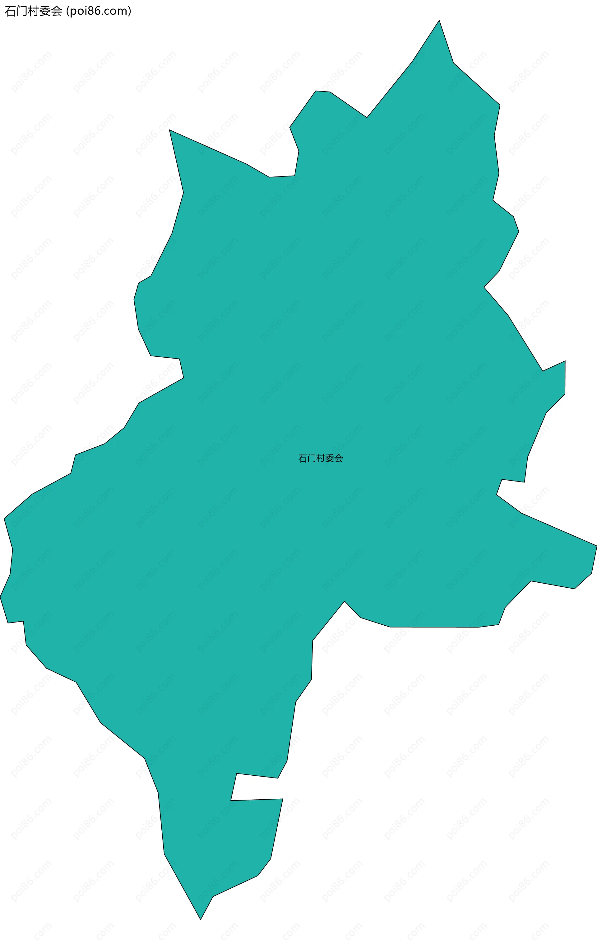石门村委会边界地图
