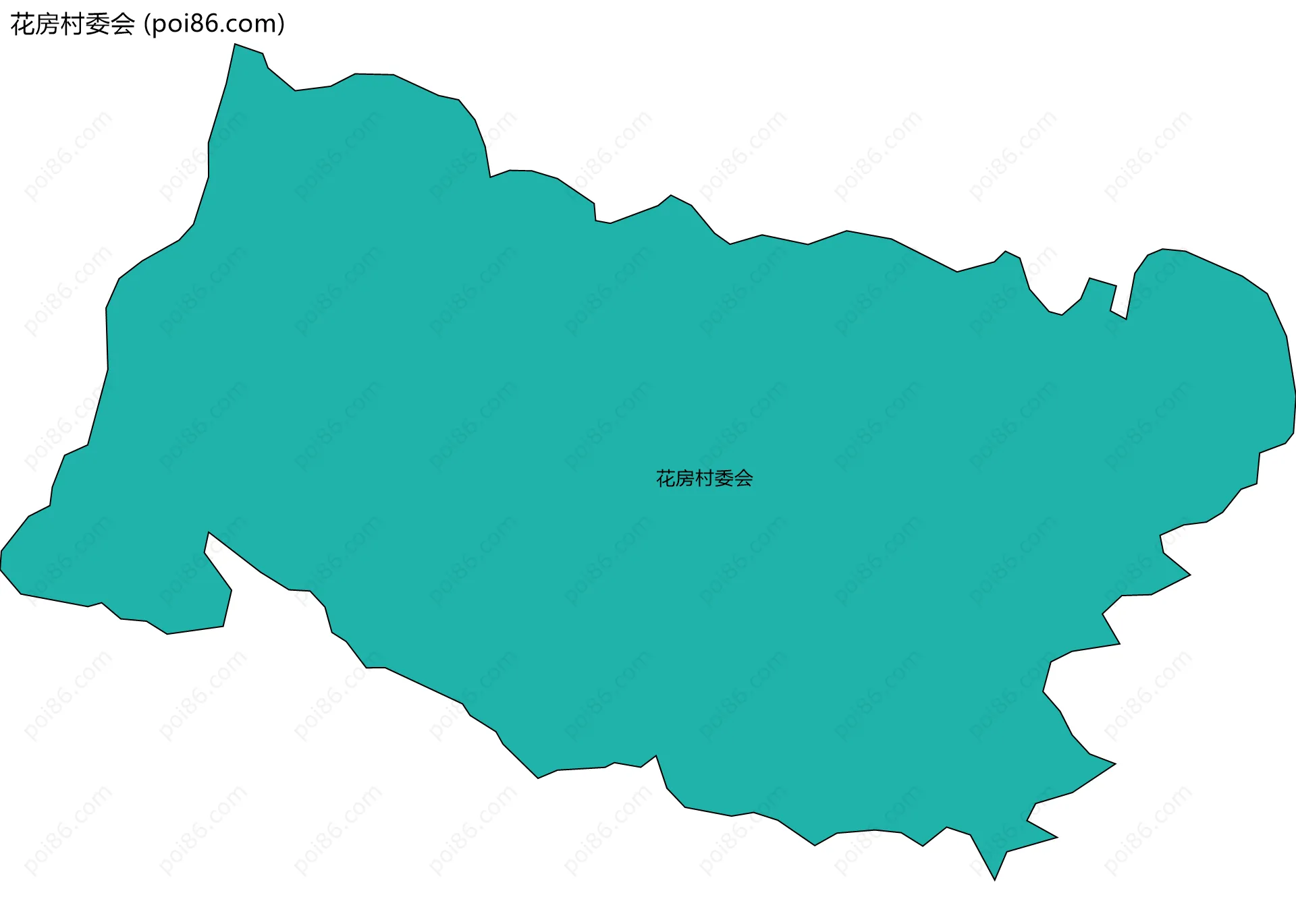 花房村委会边界地图