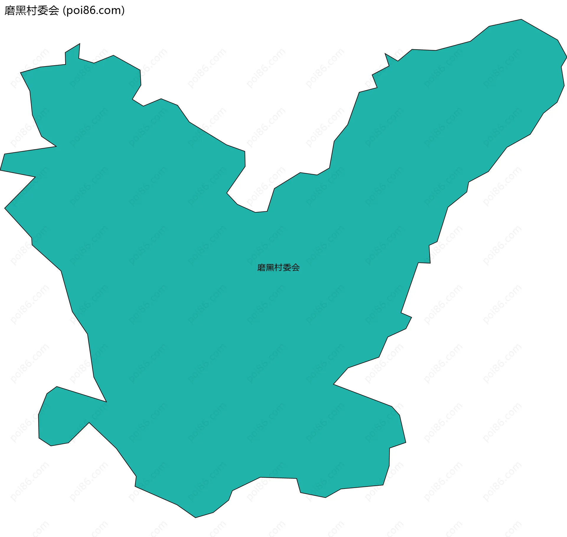 磨黑村委会边界地图