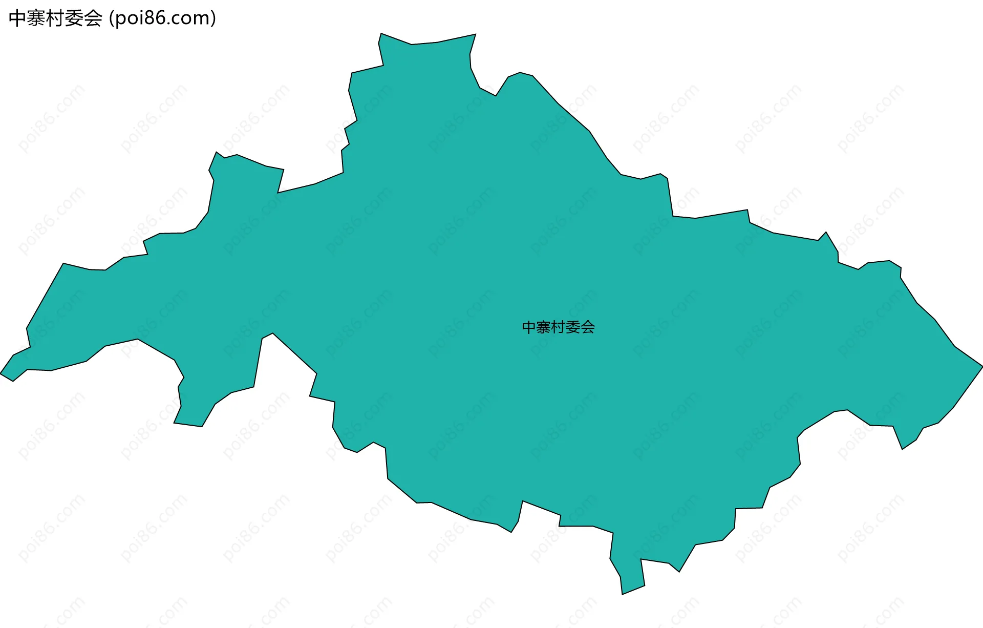 中寨村委会边界地图