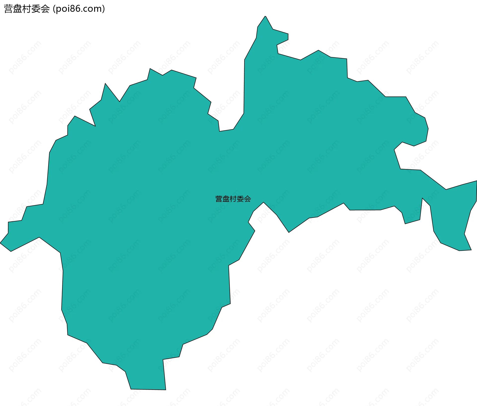 营盘村委会边界地图