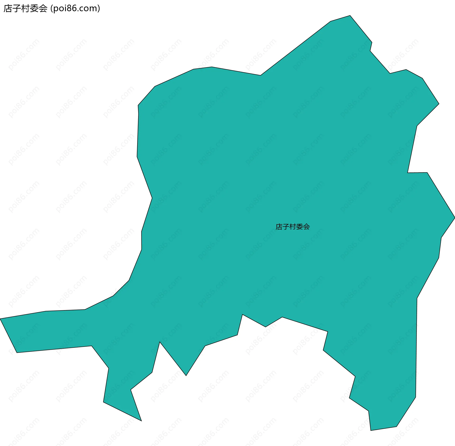 店子村委会边界地图
