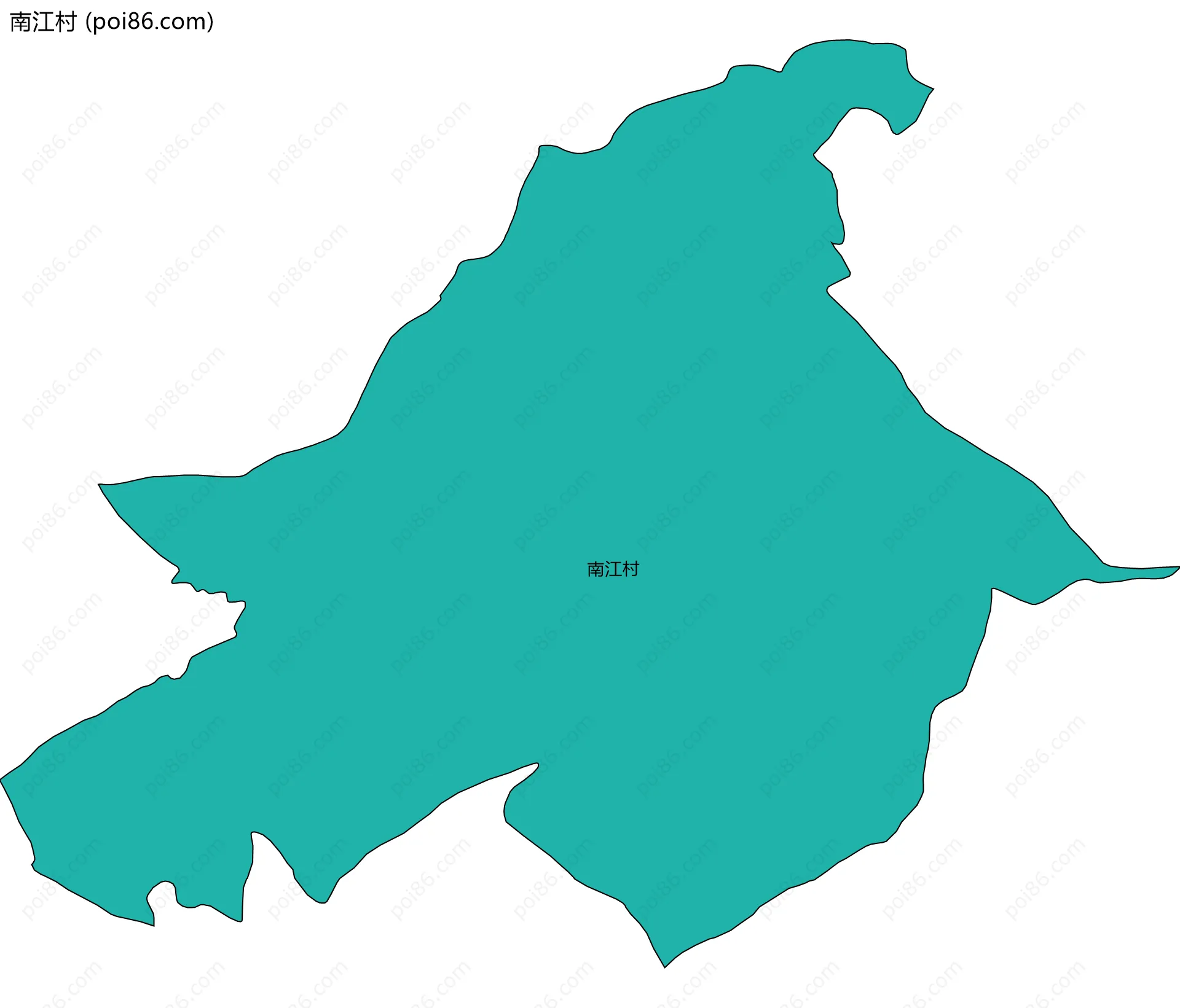 南江村边界地图