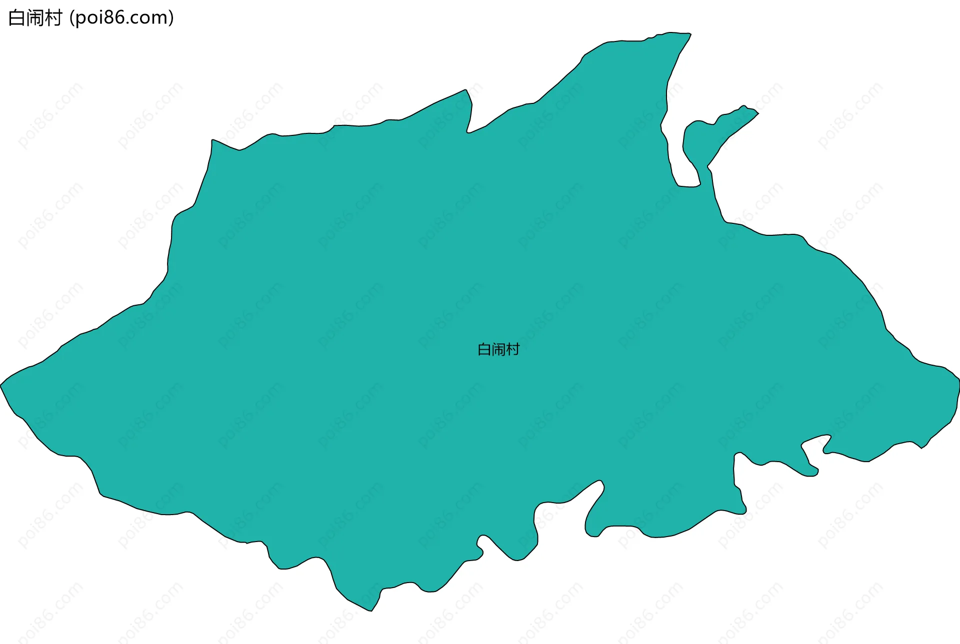 白闹村边界地图