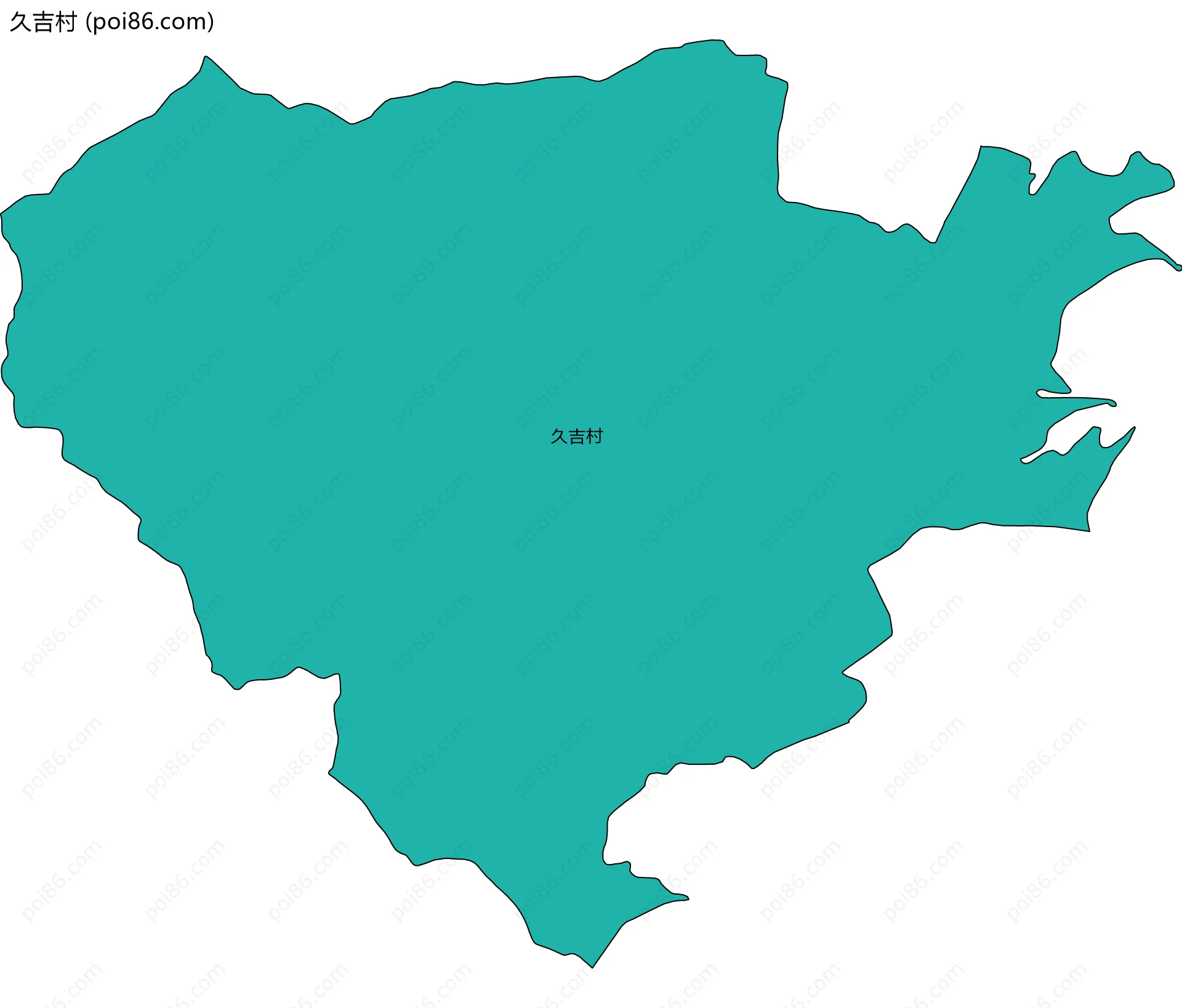 久吉村边界地图