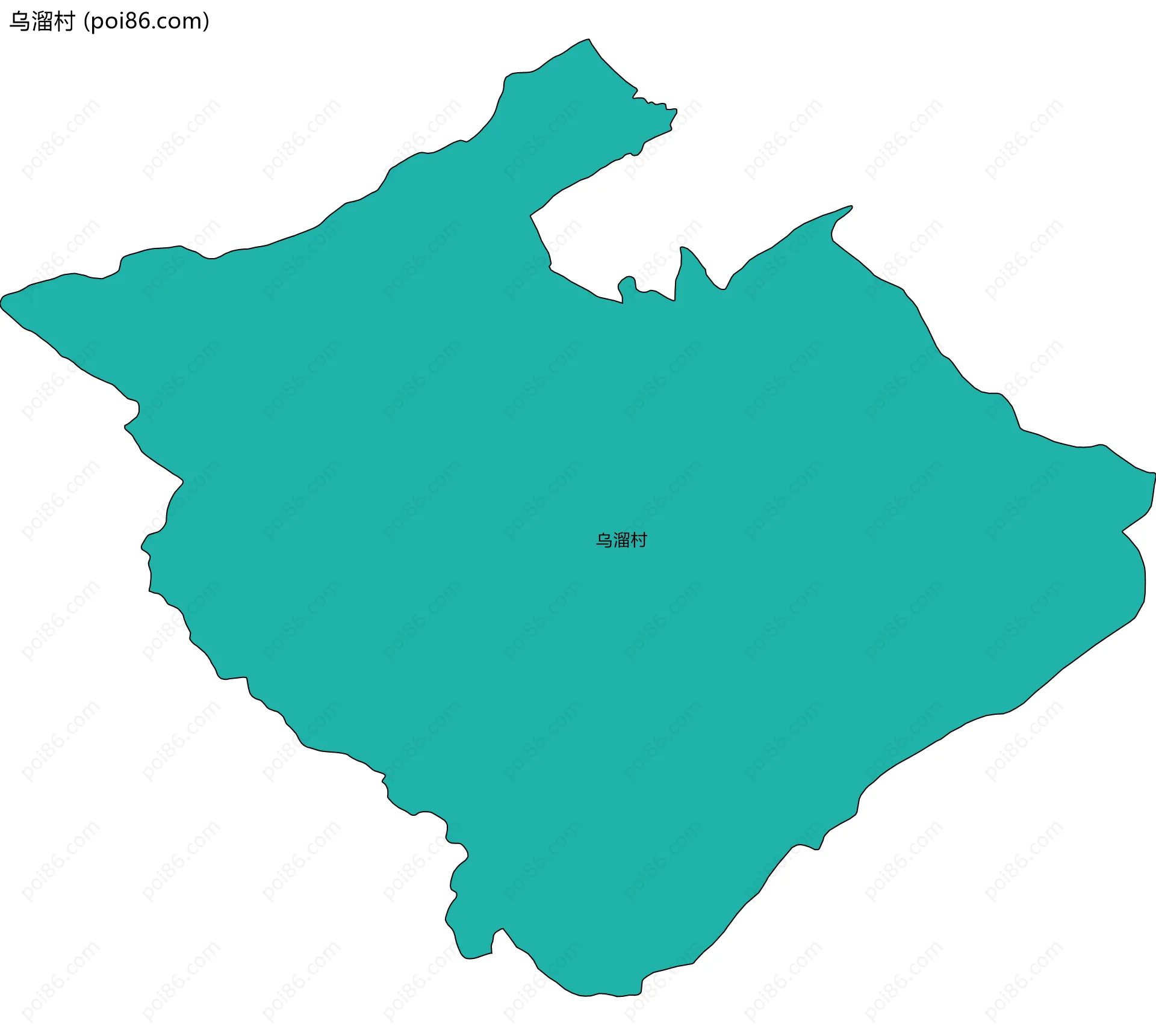 乌溜村边界地图