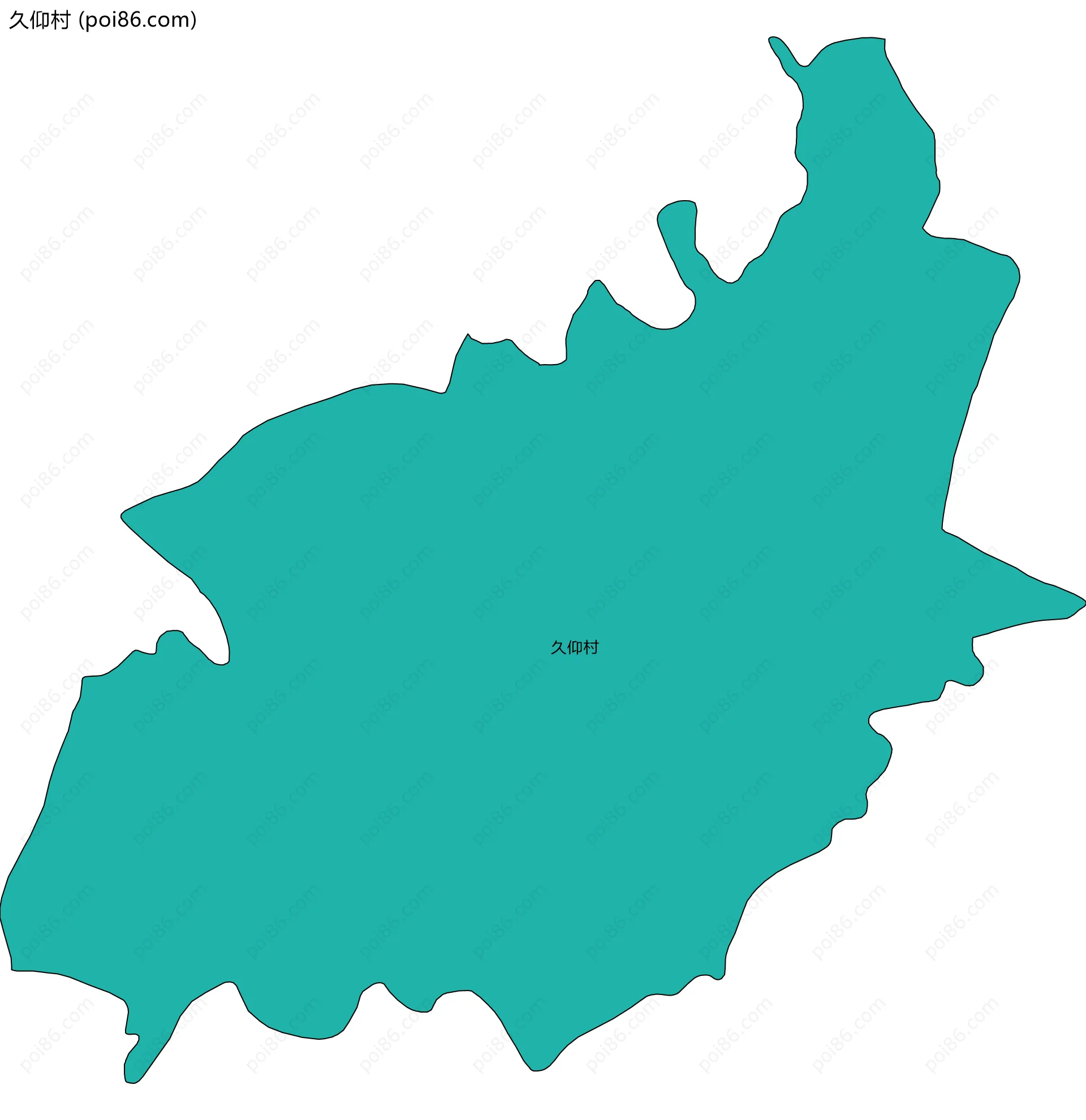 久仰村边界地图