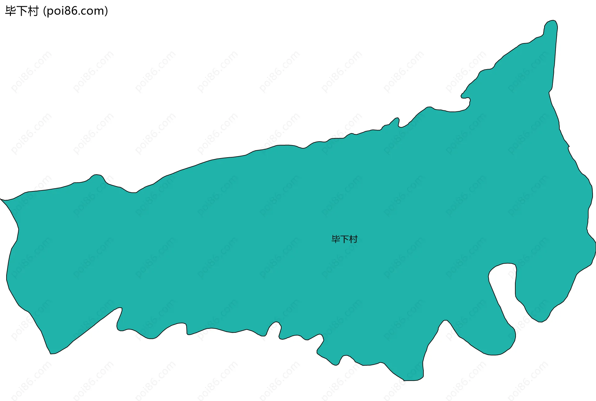 毕下村边界地图