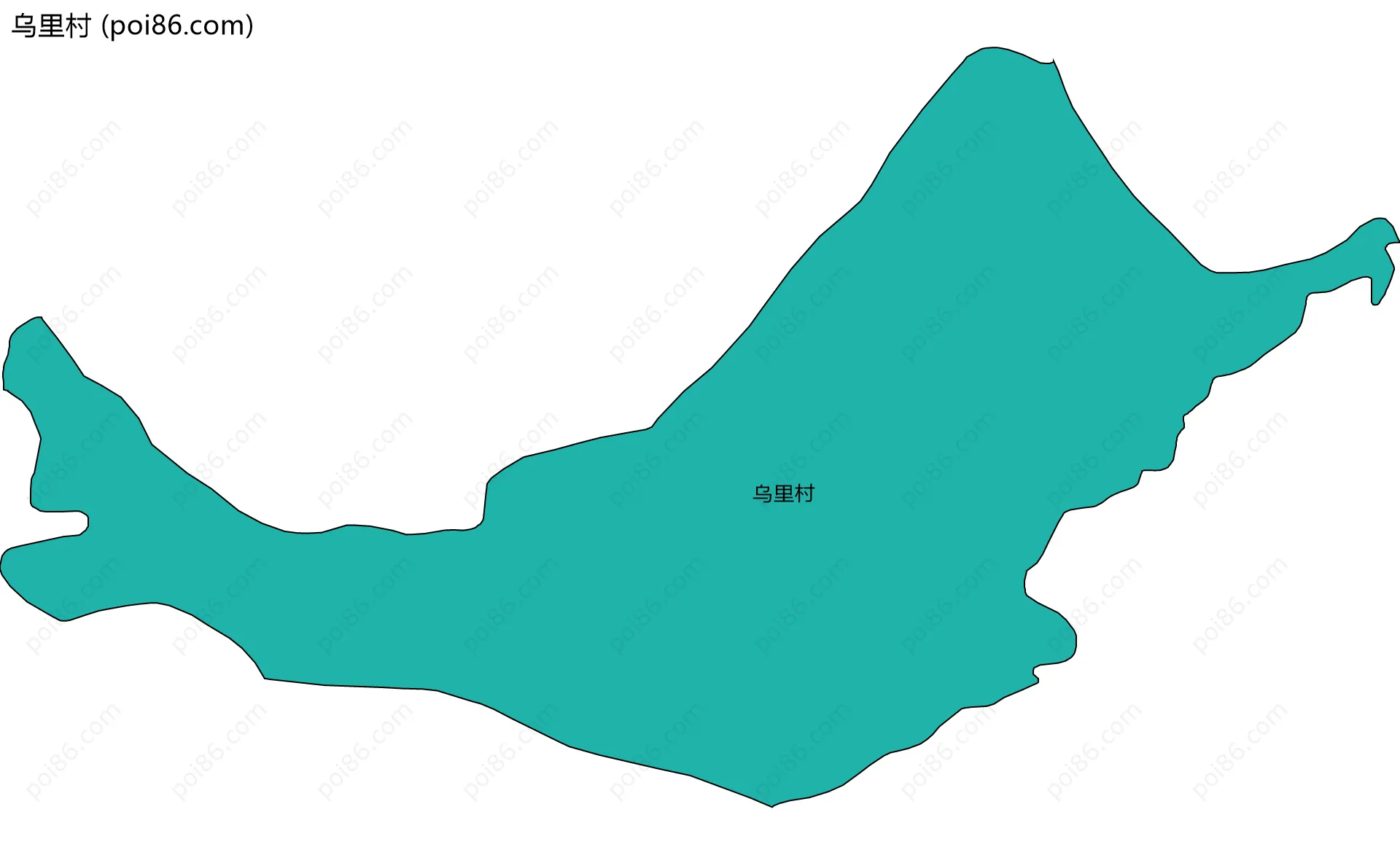 乌里村边界地图