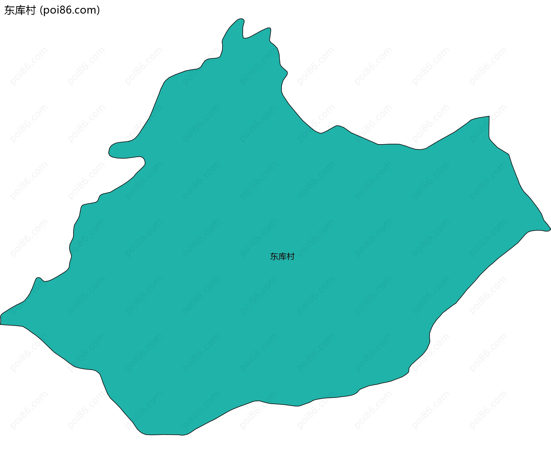 东库村边界地图