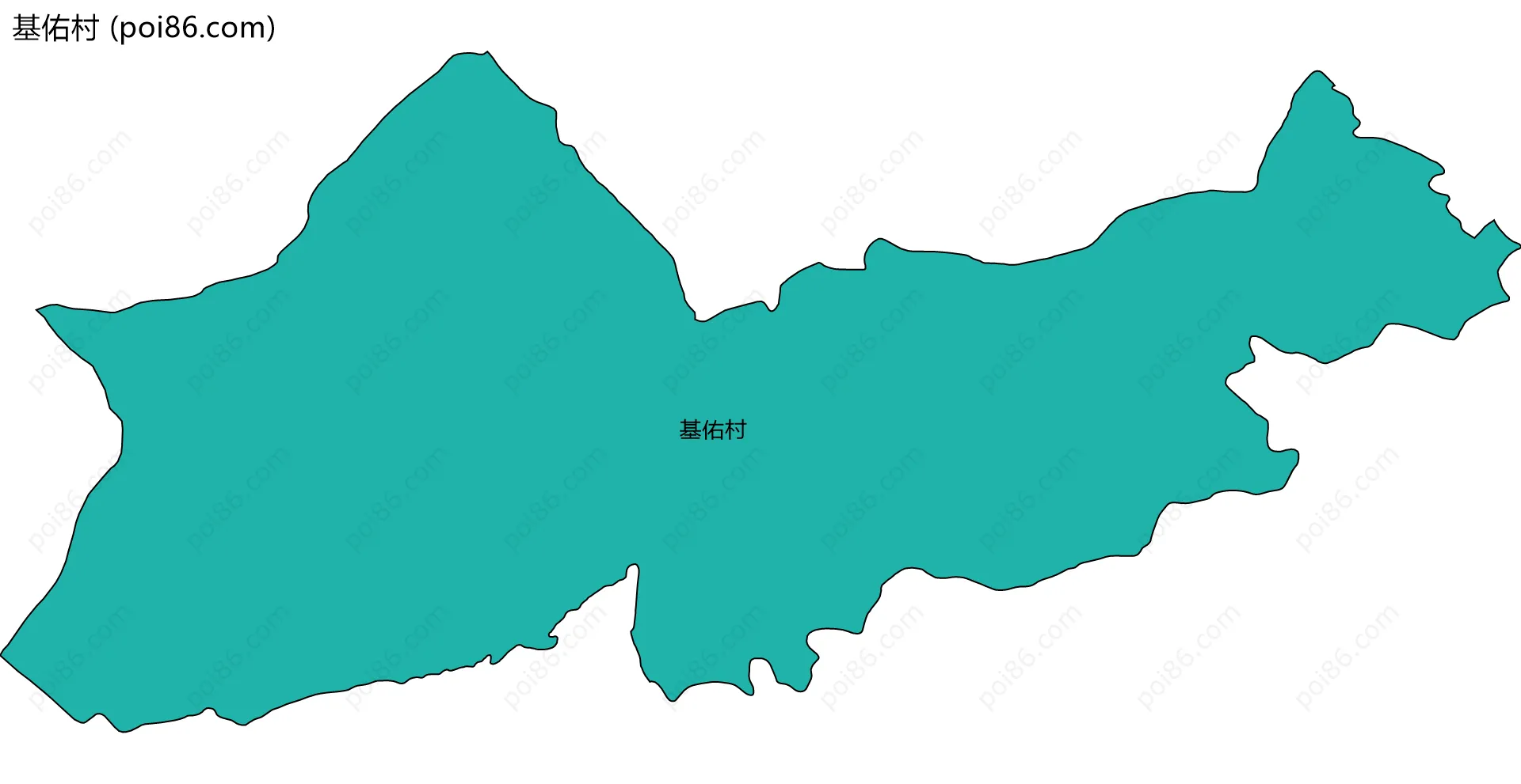 基佑村边界地图