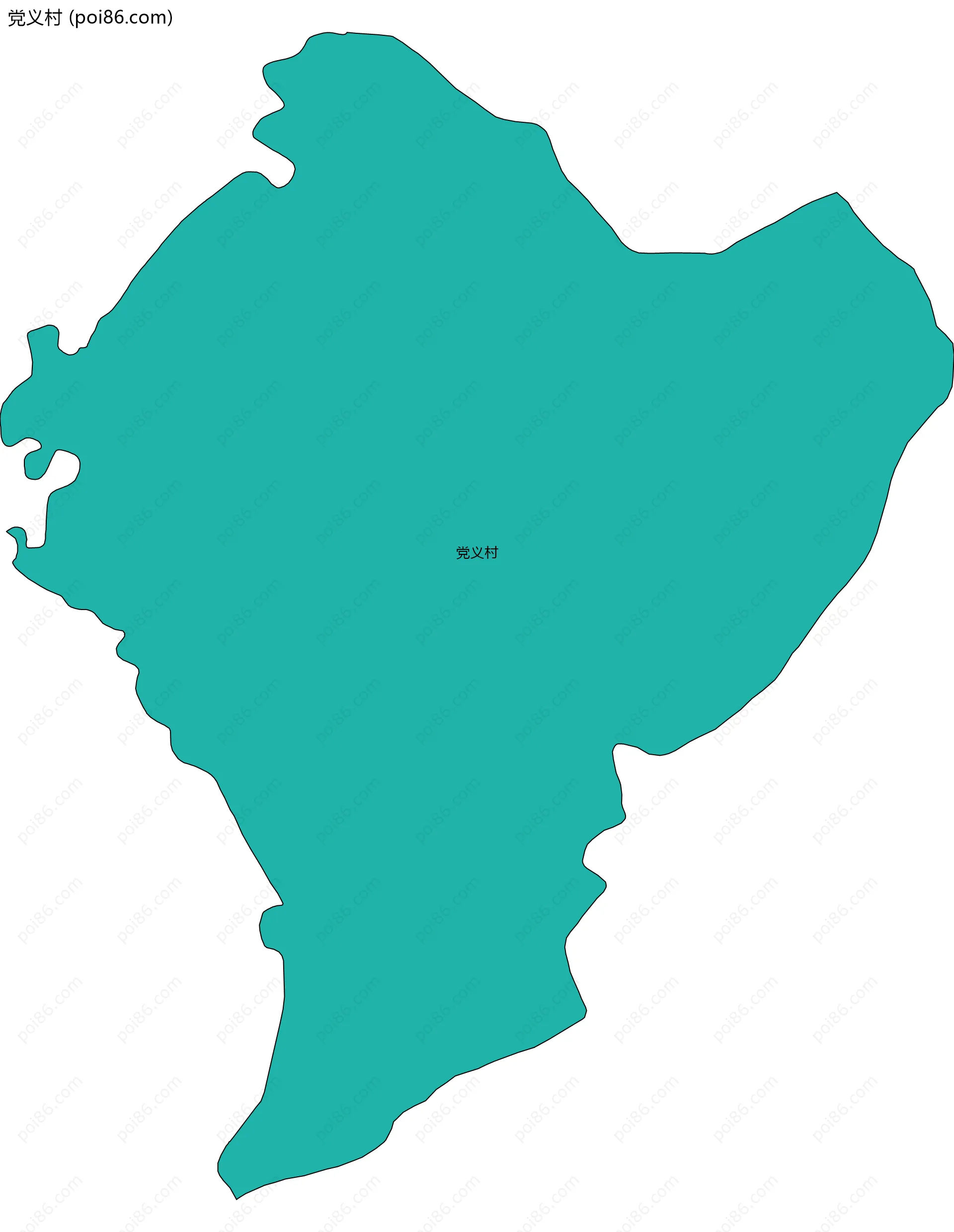 党义村边界地图