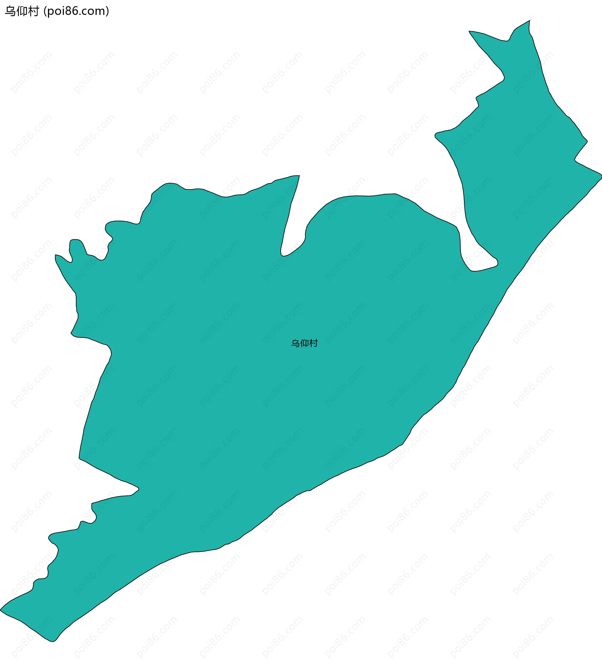 乌仰村边界地图