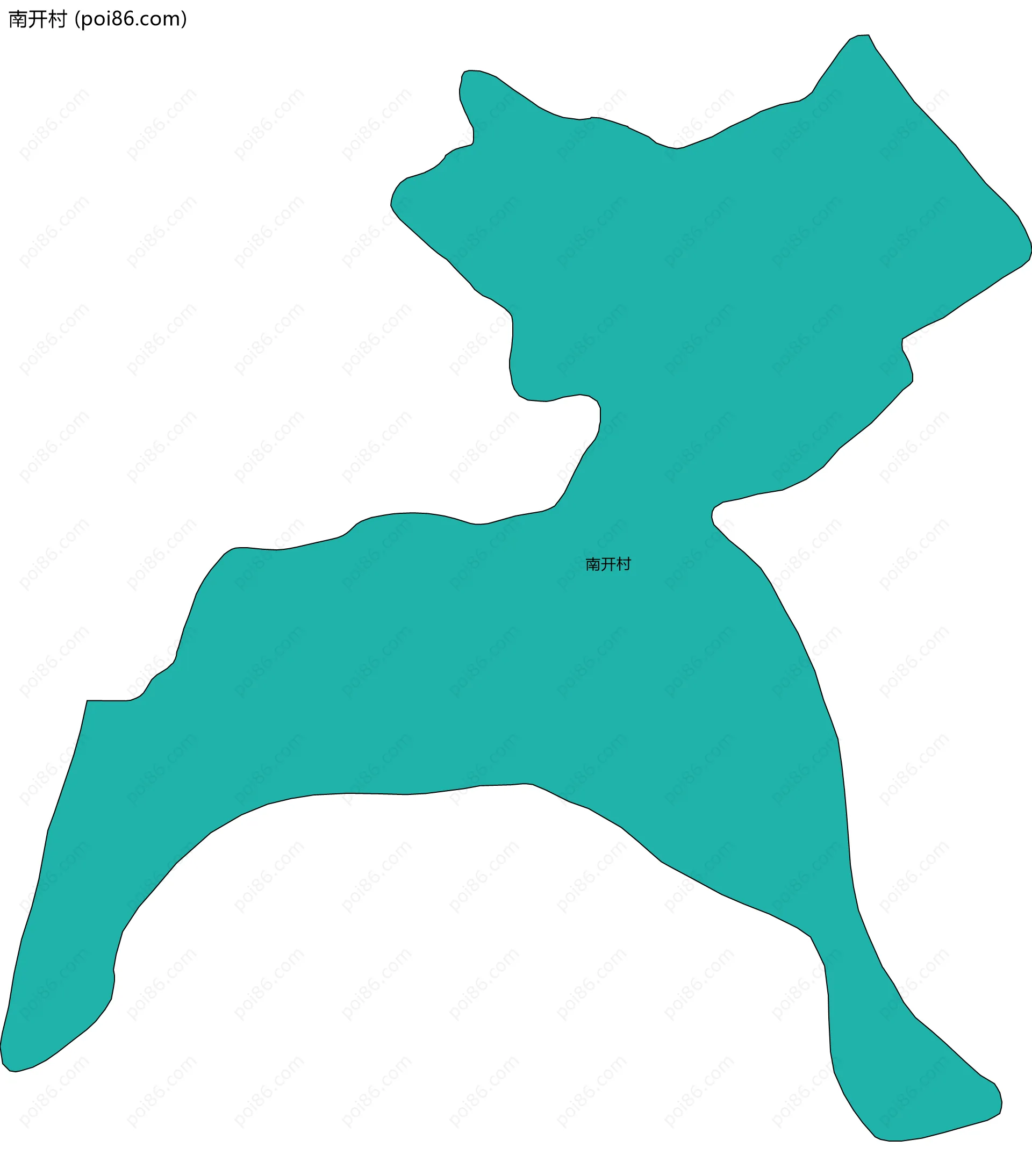 南开村边界地图