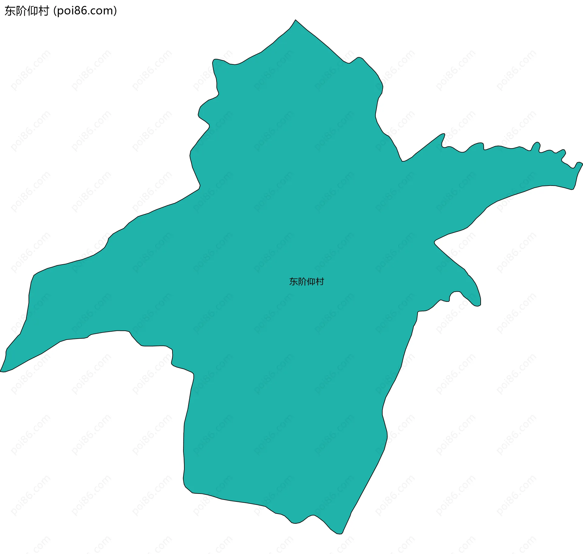 东阶仰村边界地图