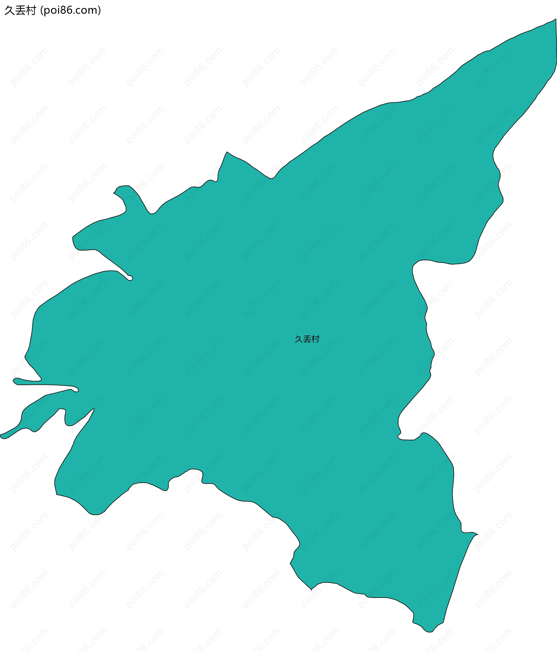 久丢村边界地图