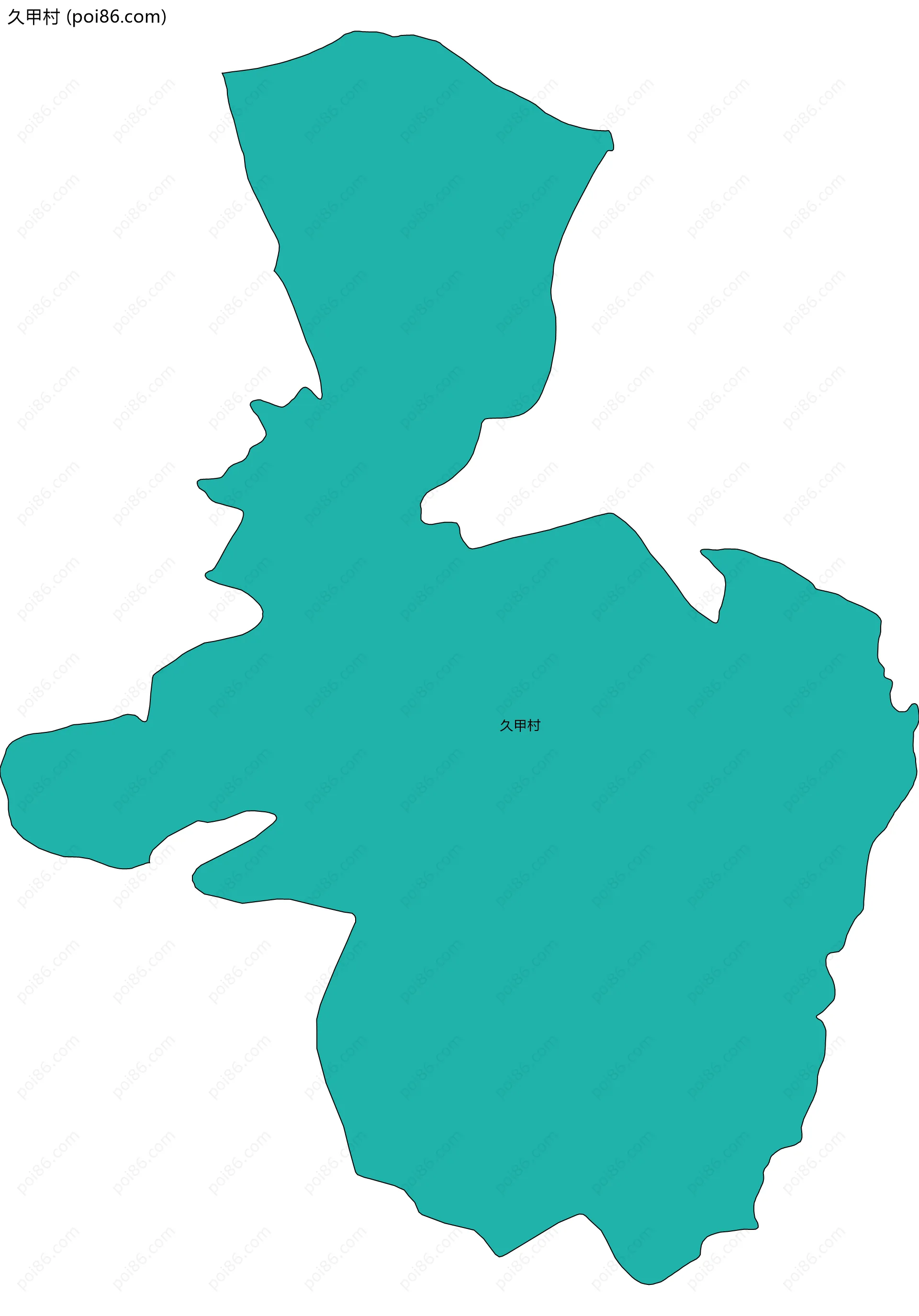 久甲村边界地图