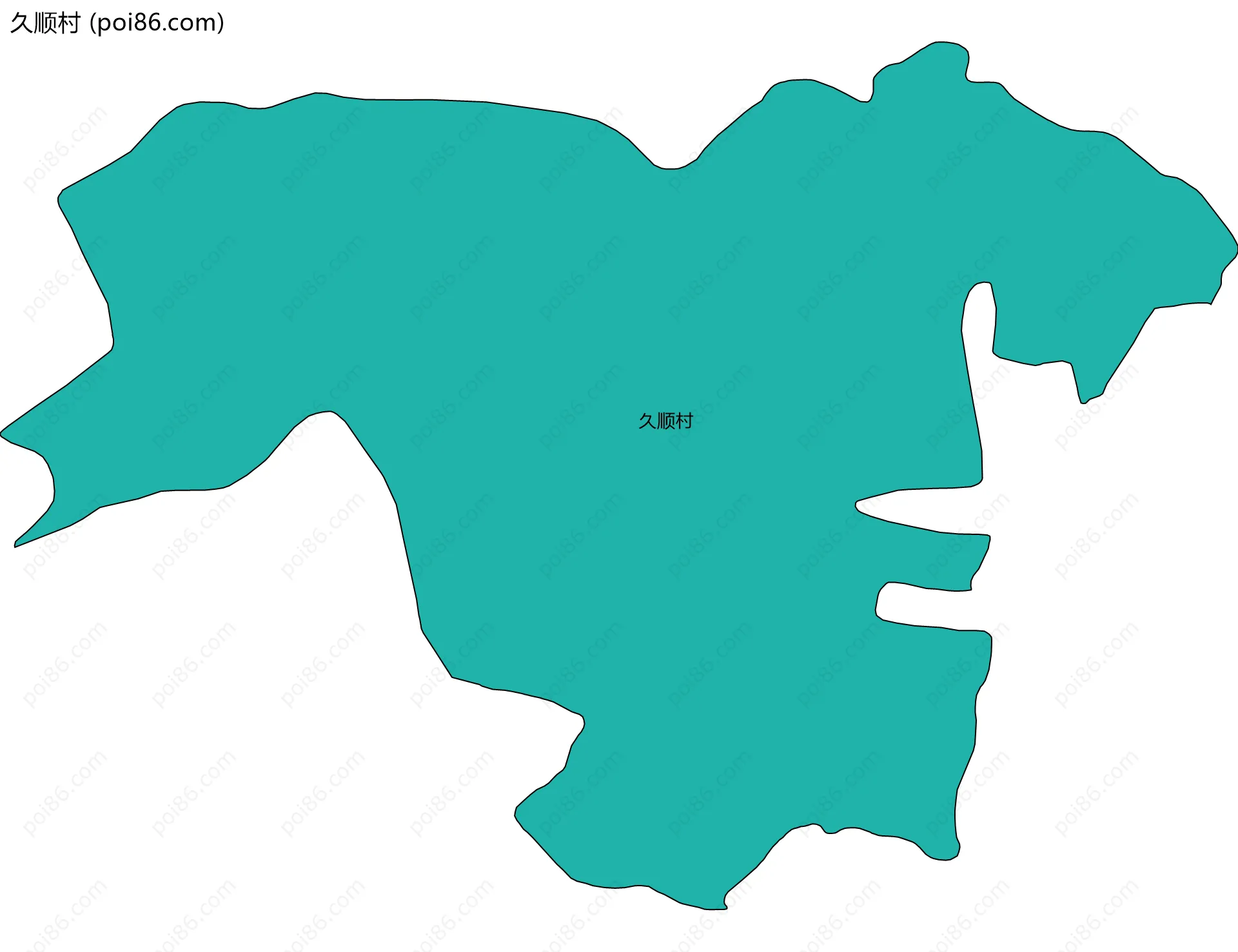 久顺村边界地图