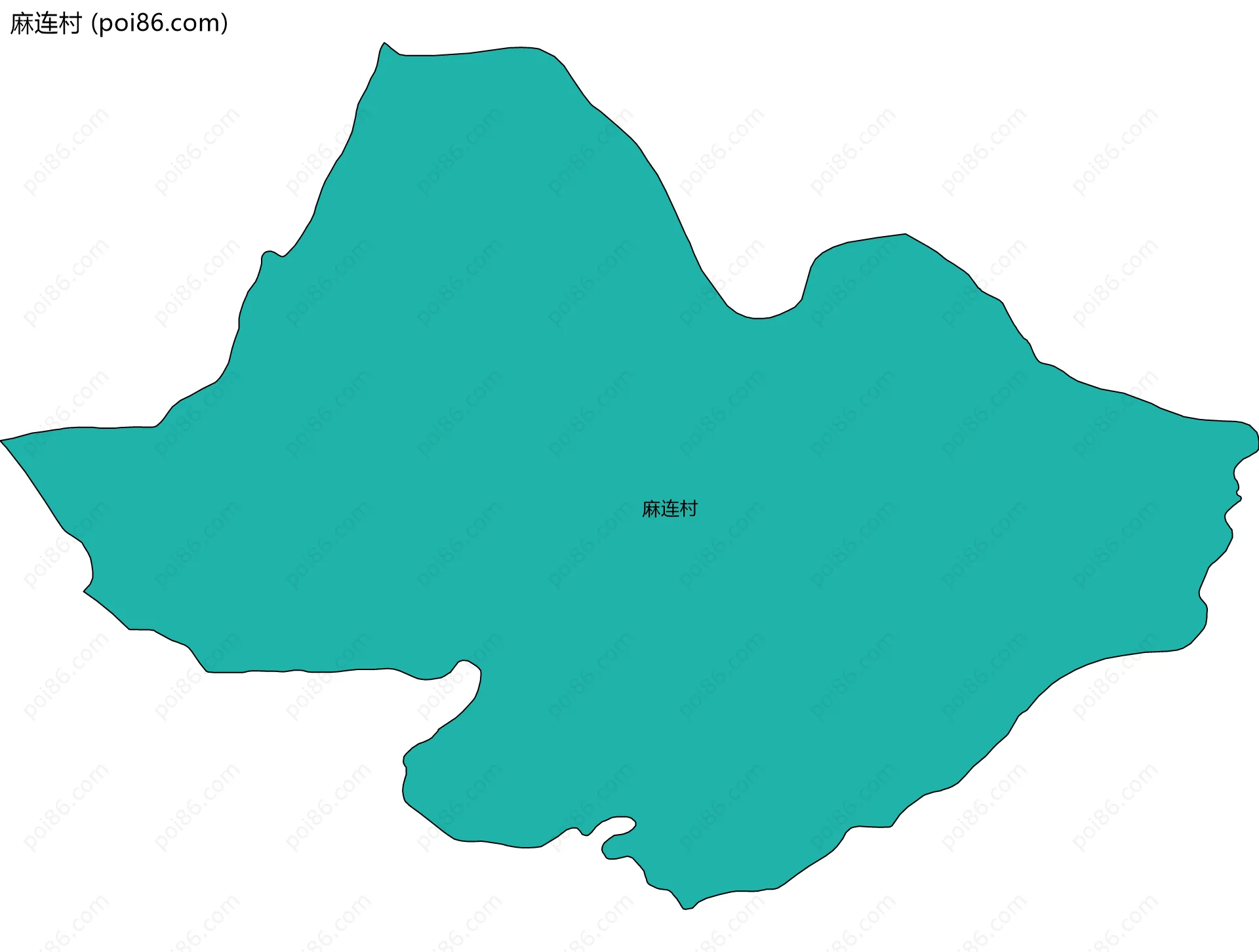 麻连村边界地图