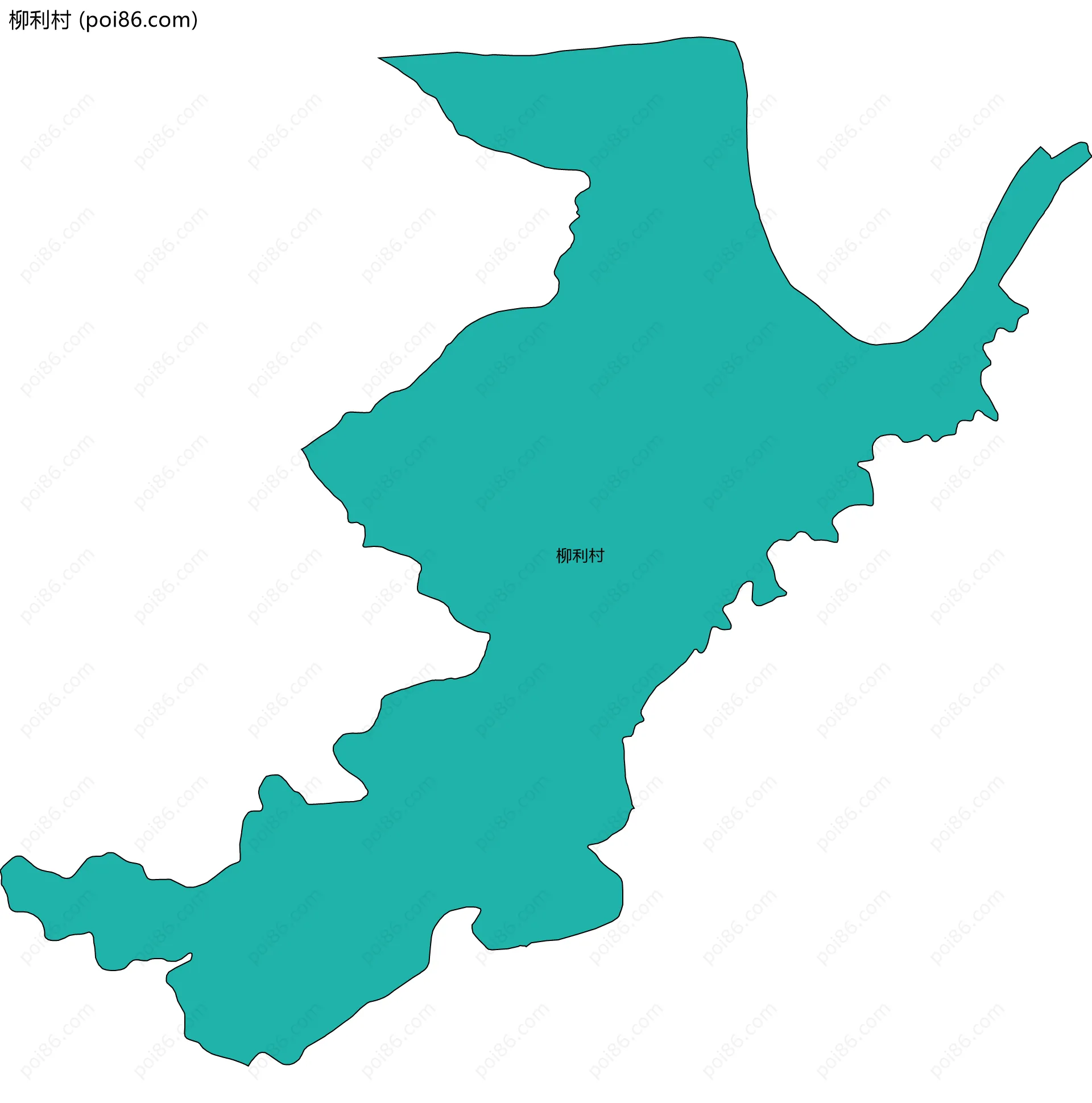 柳利村边界地图