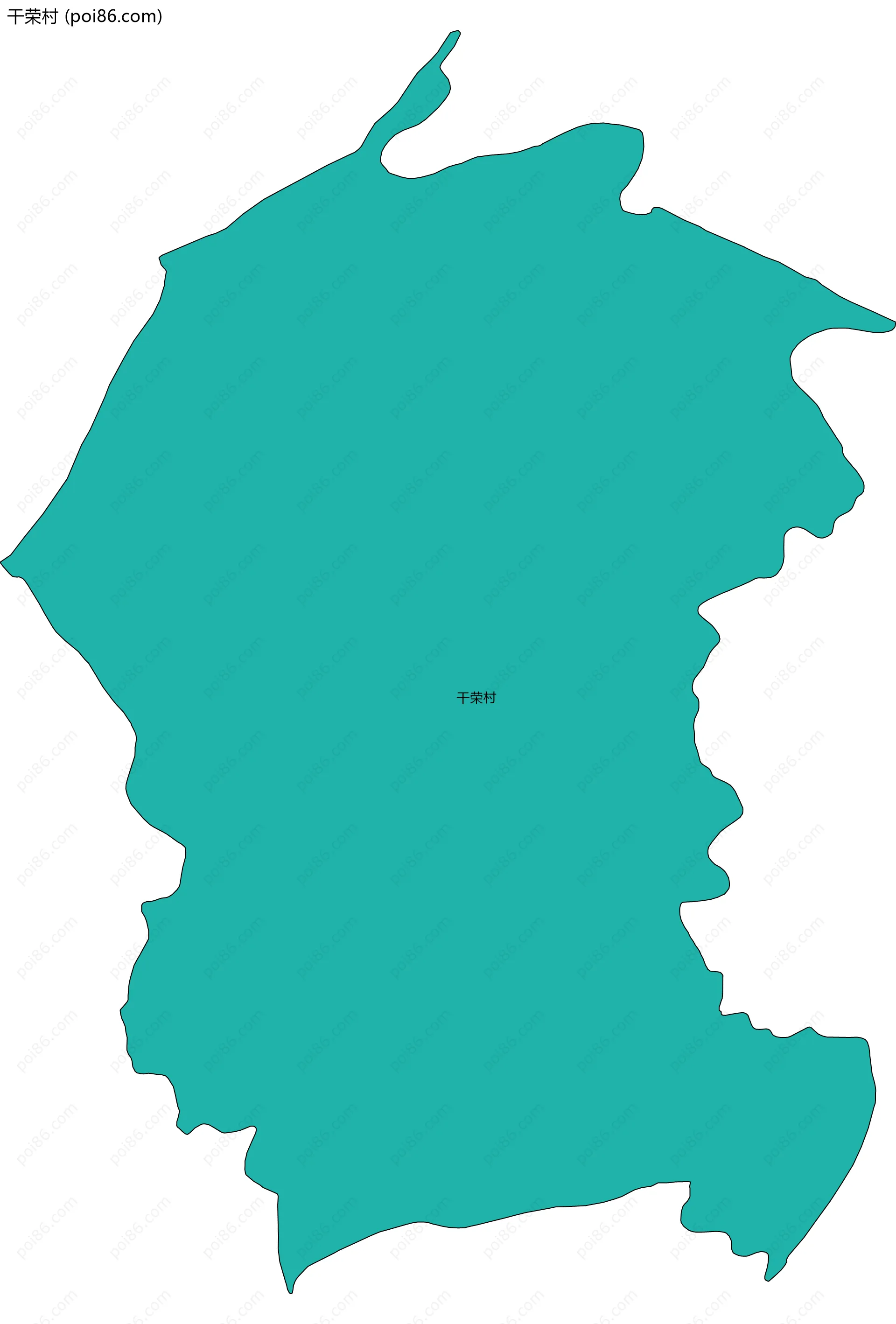 干荣村边界地图