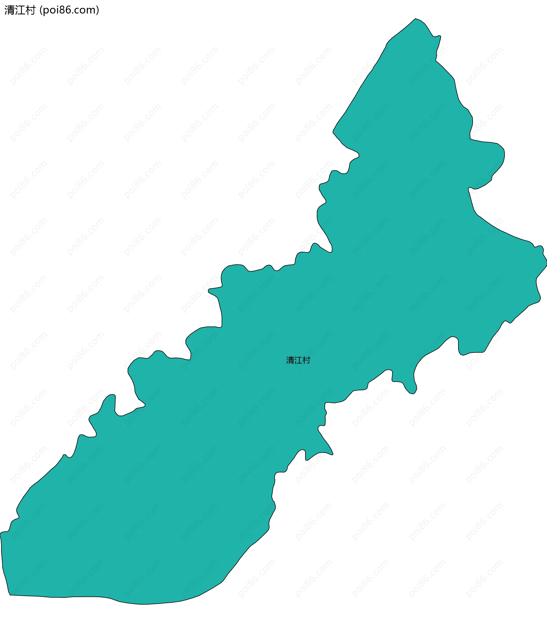 清江村边界地图