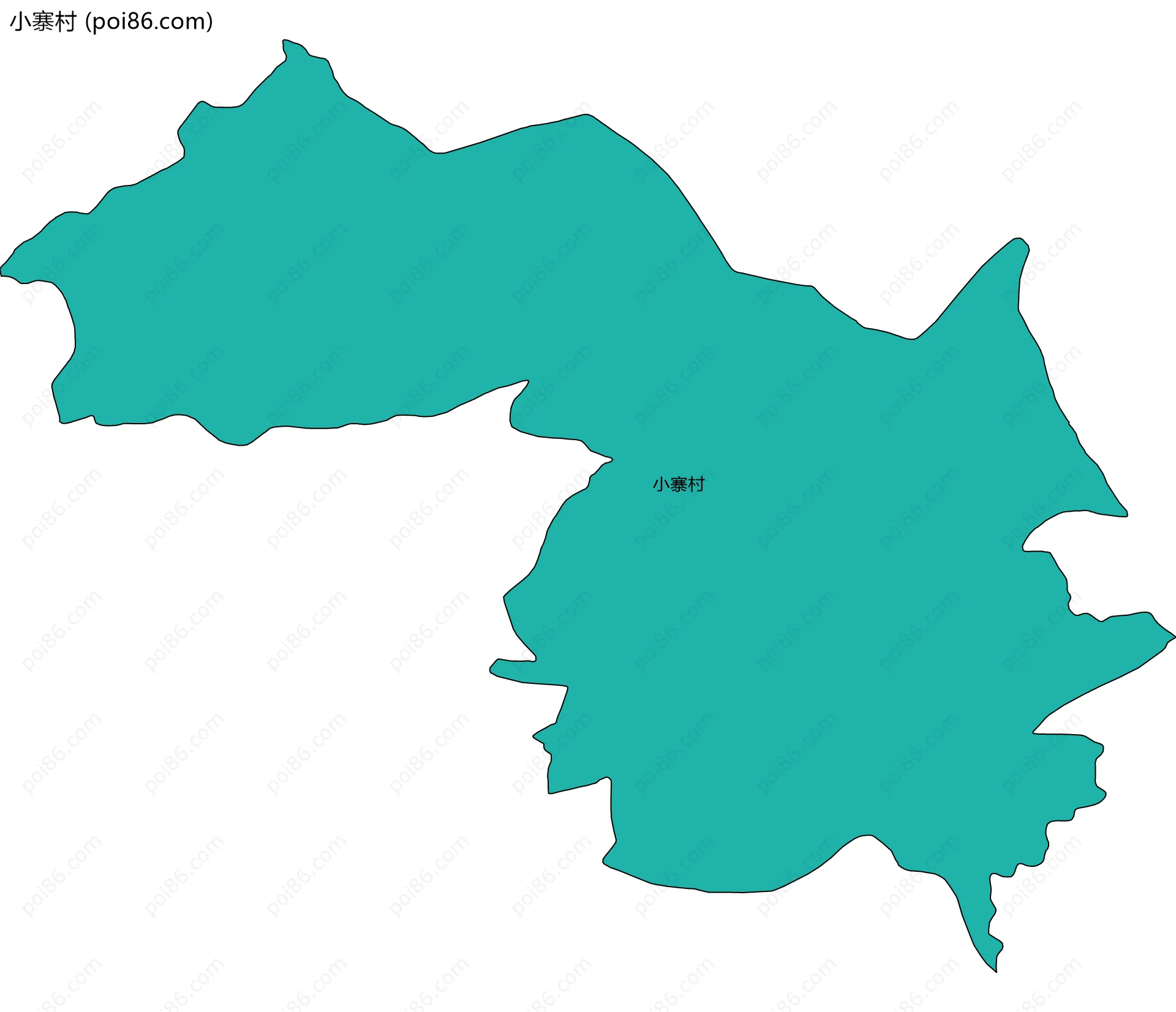 小寨村边界地图