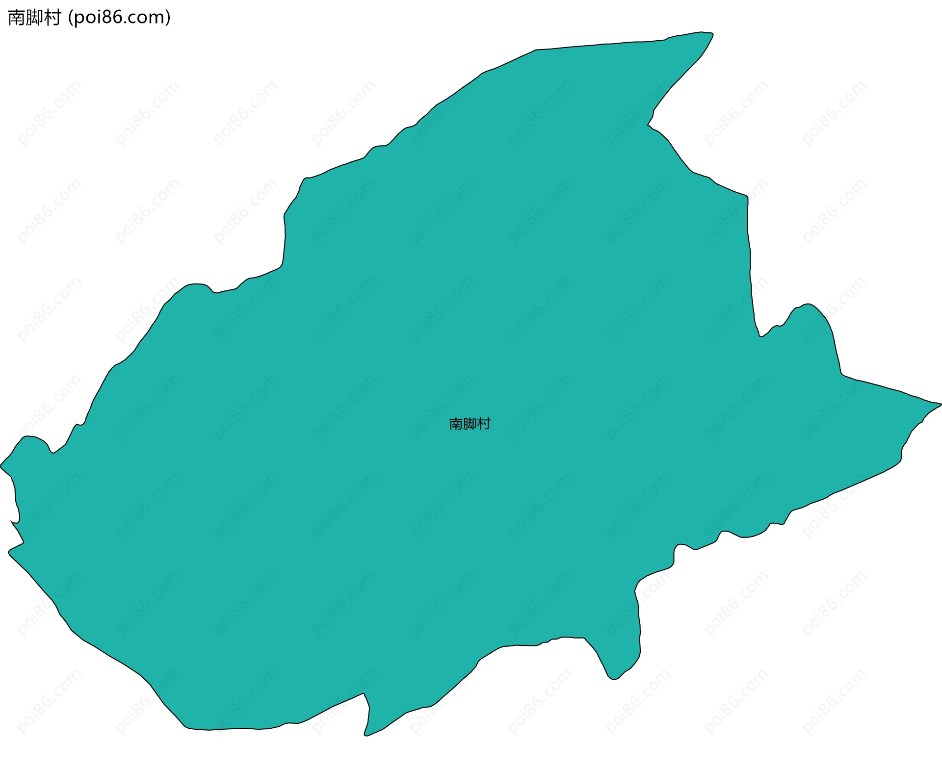 南脚村边界地图