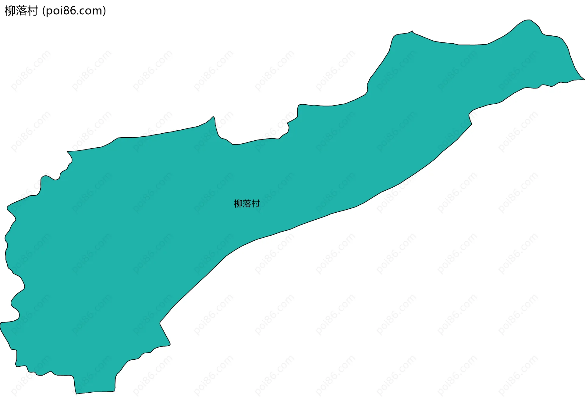 柳落村边界地图