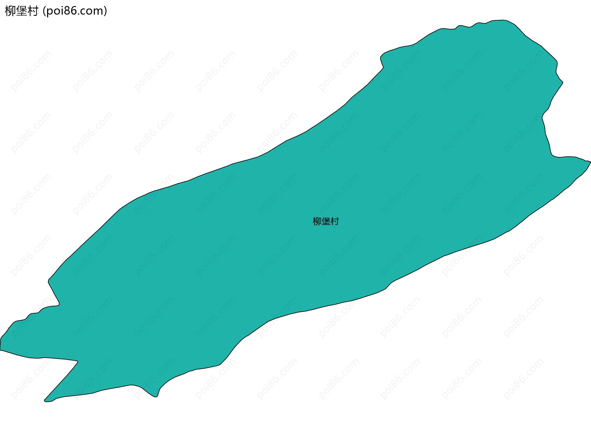 柳堡村边界地图