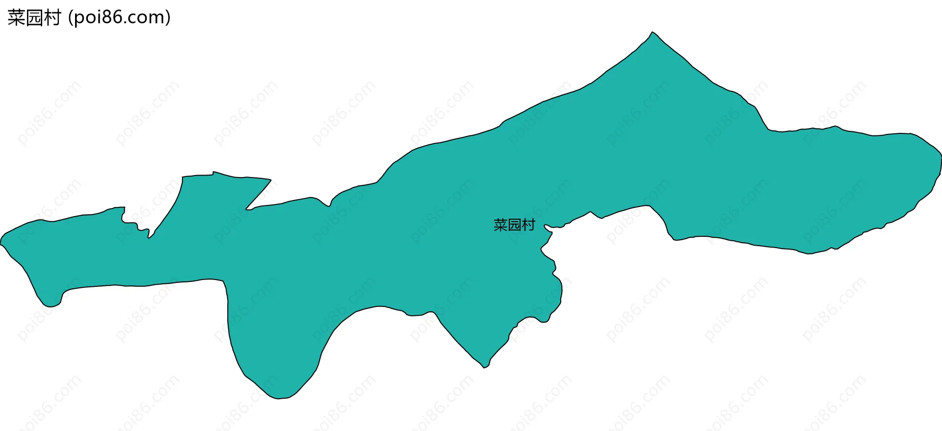 菜园村边界地图