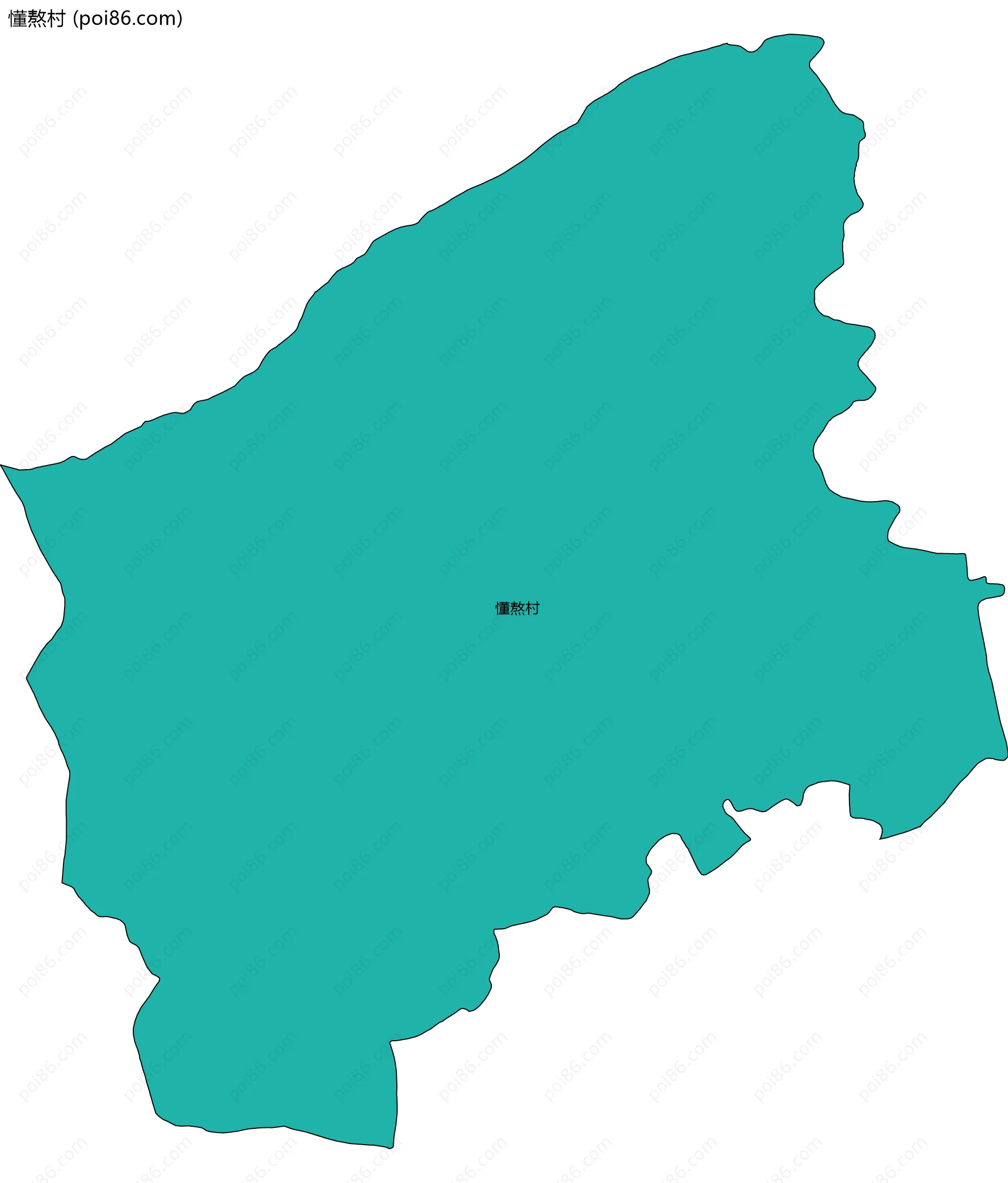 懂熬村边界地图