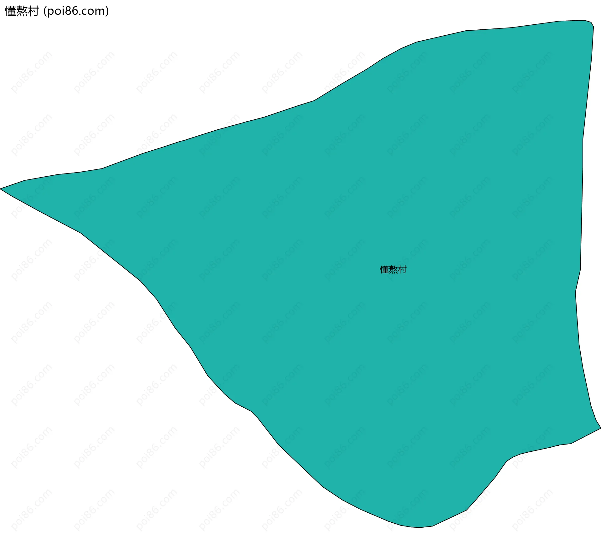 懂熬村边界地图