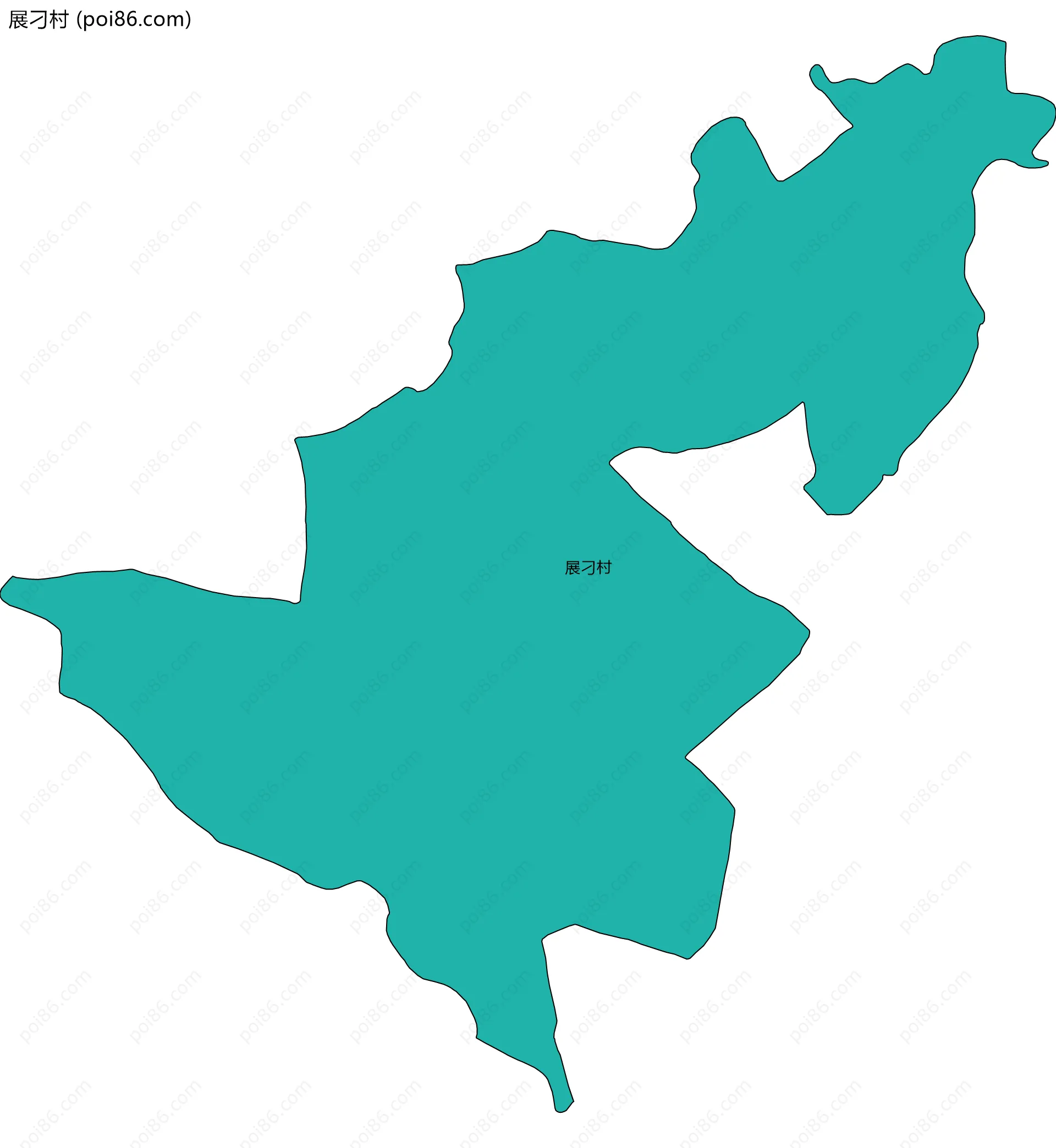 展刁村边界地图