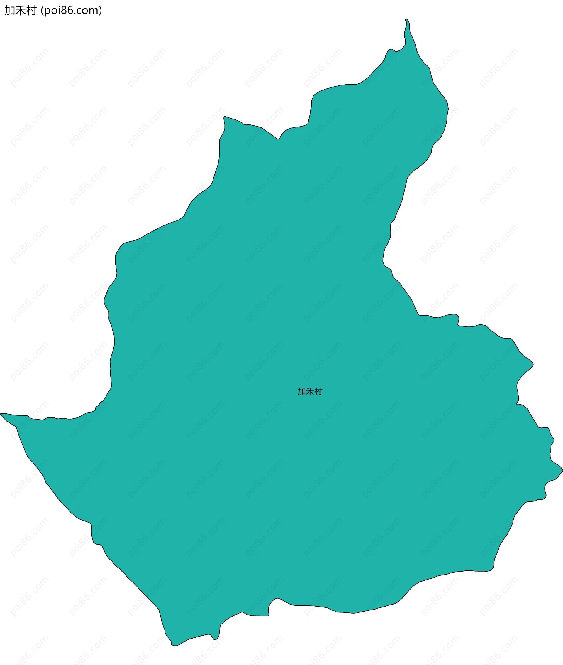 加禾村边界地图