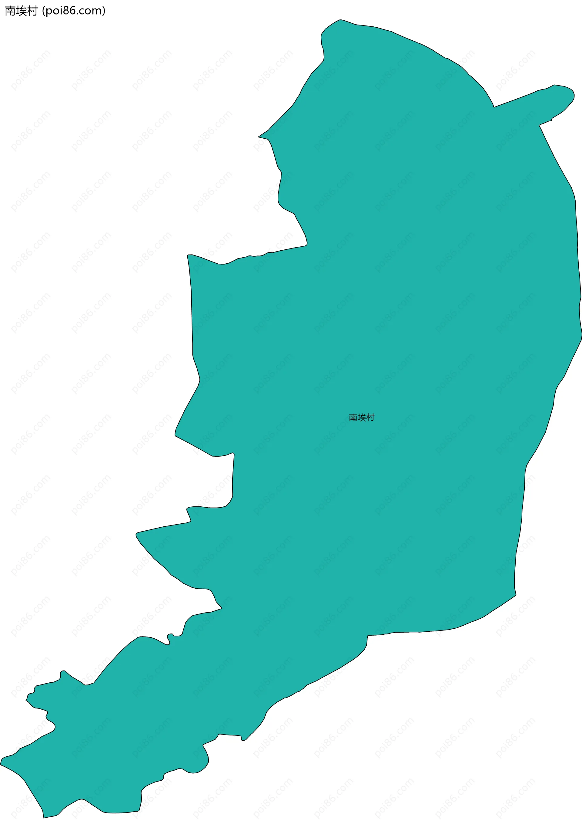 南埃村边界地图