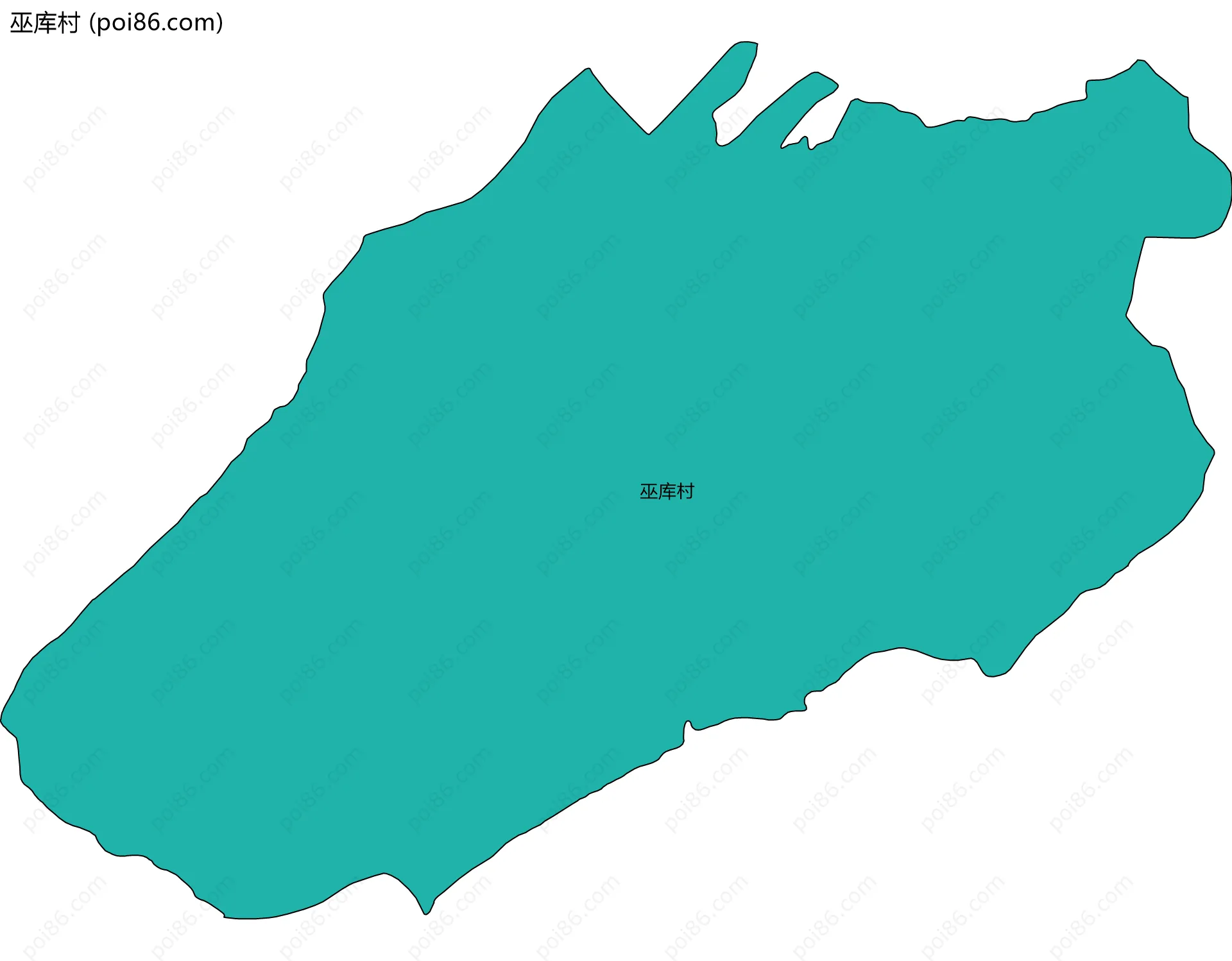 巫库村边界地图