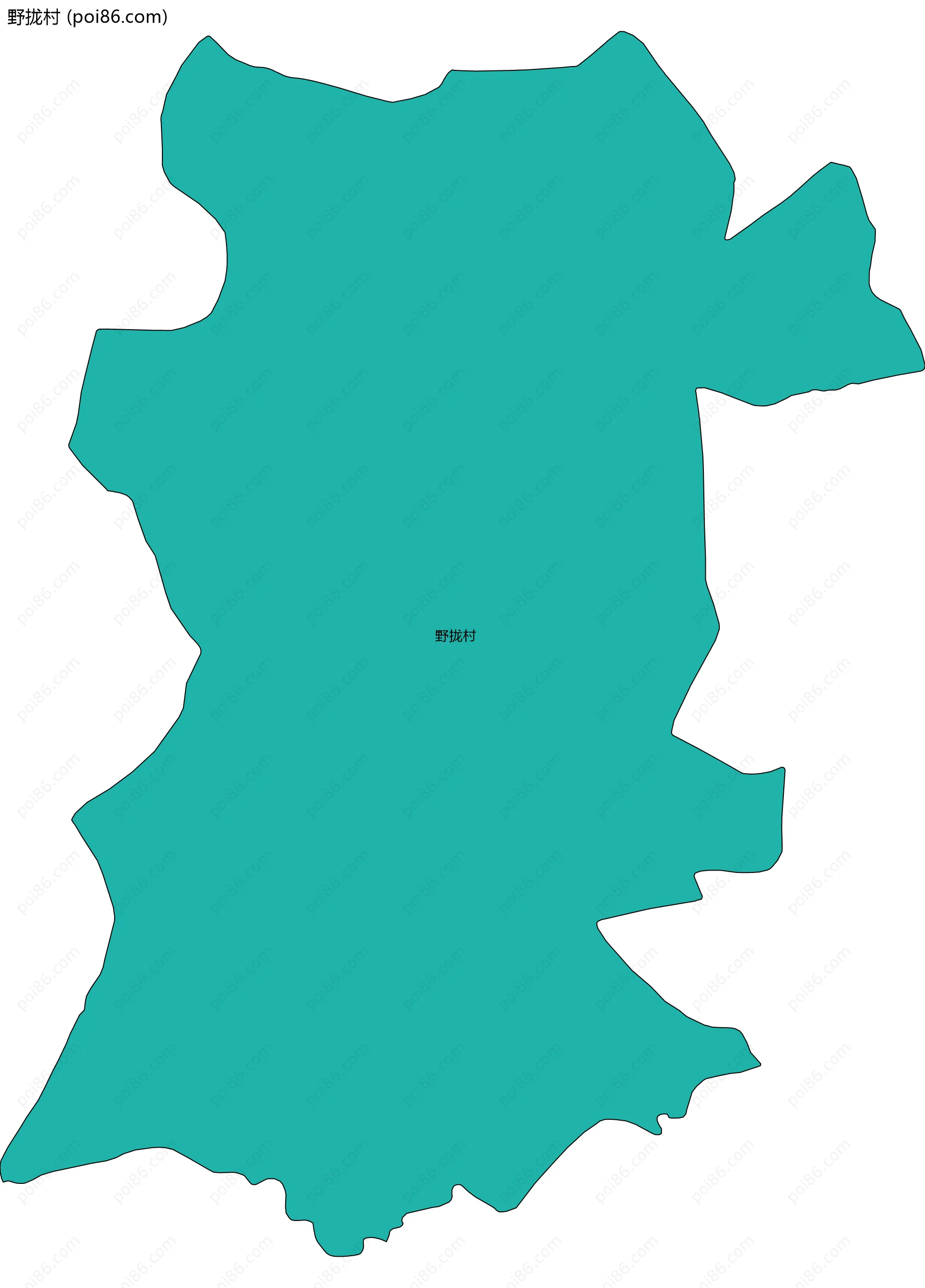 野拢村边界地图