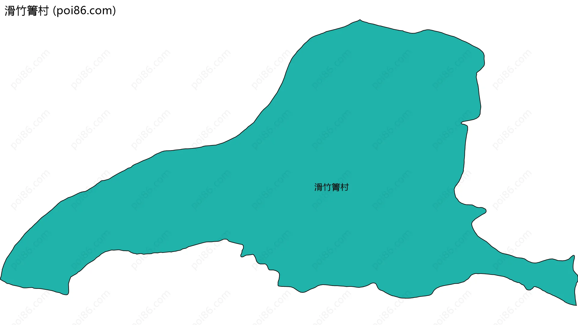 滑竹箐村边界地图