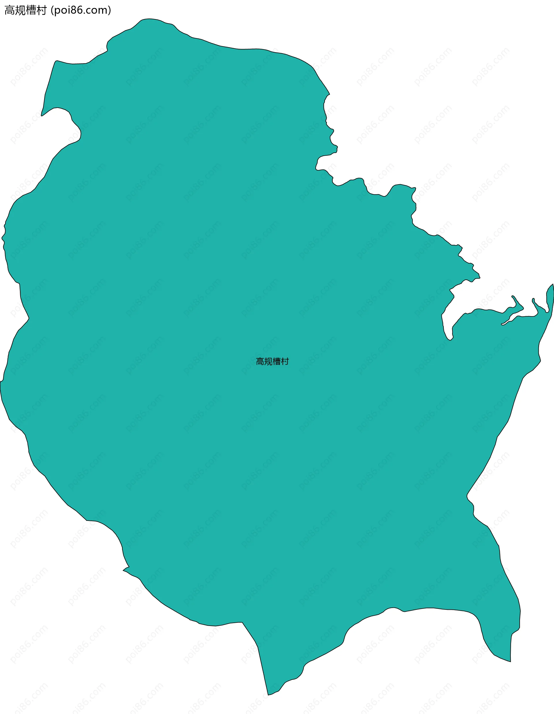 高规槽村边界地图