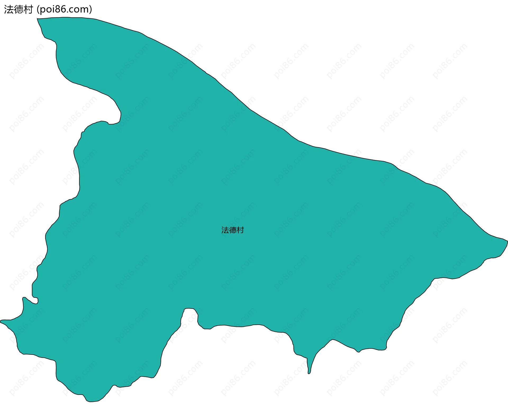 法德村边界地图
