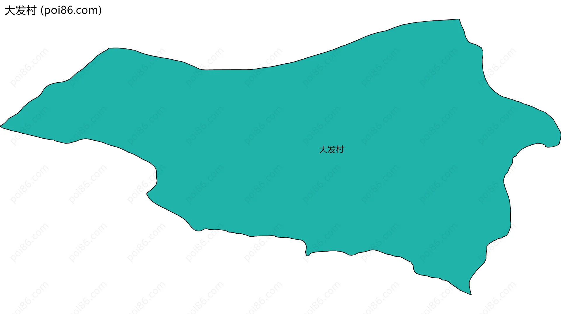 大发村边界地图